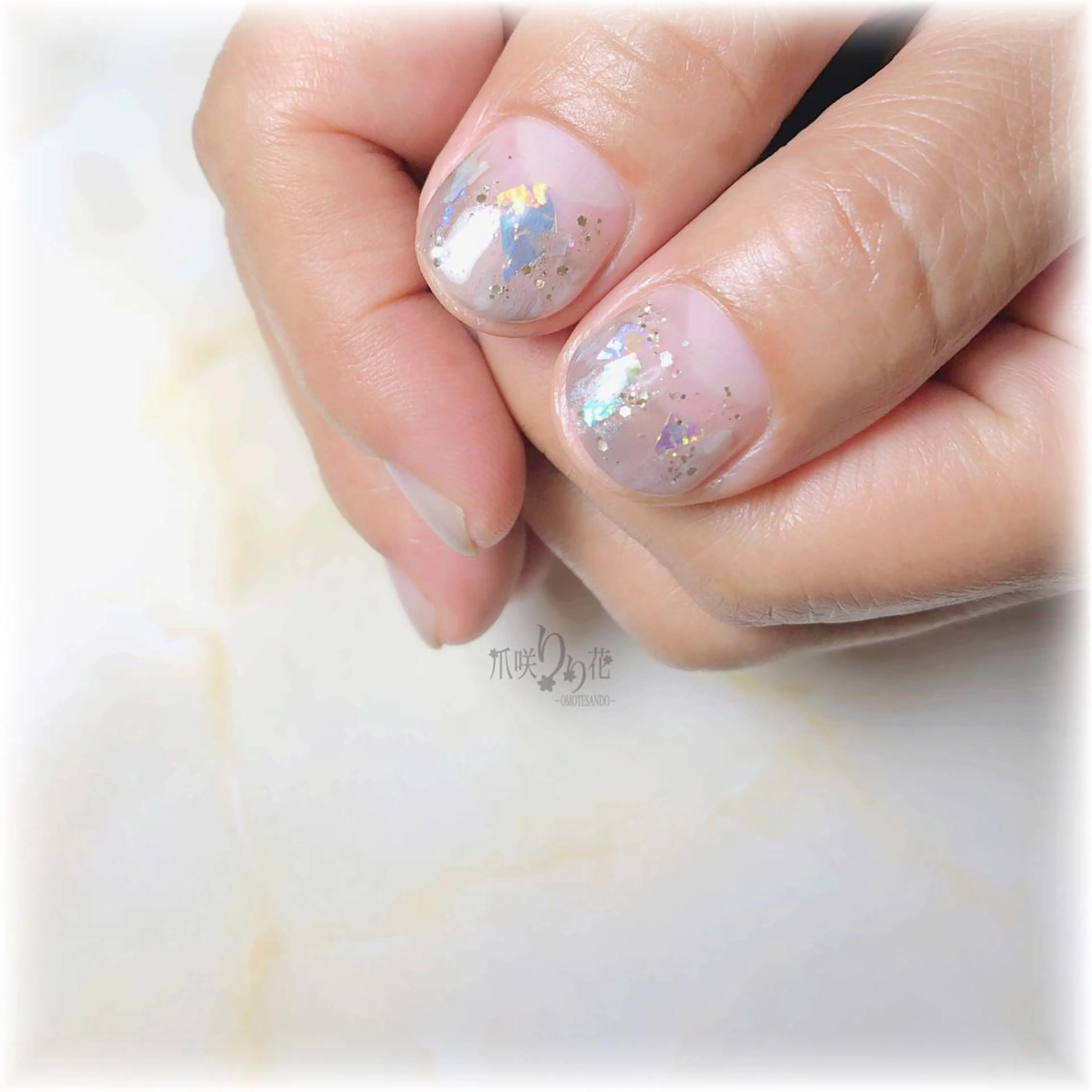 ネイル ニュアンスネイル ハンドネイル ハンドケア 爪咲 りり花のネイルデザイン