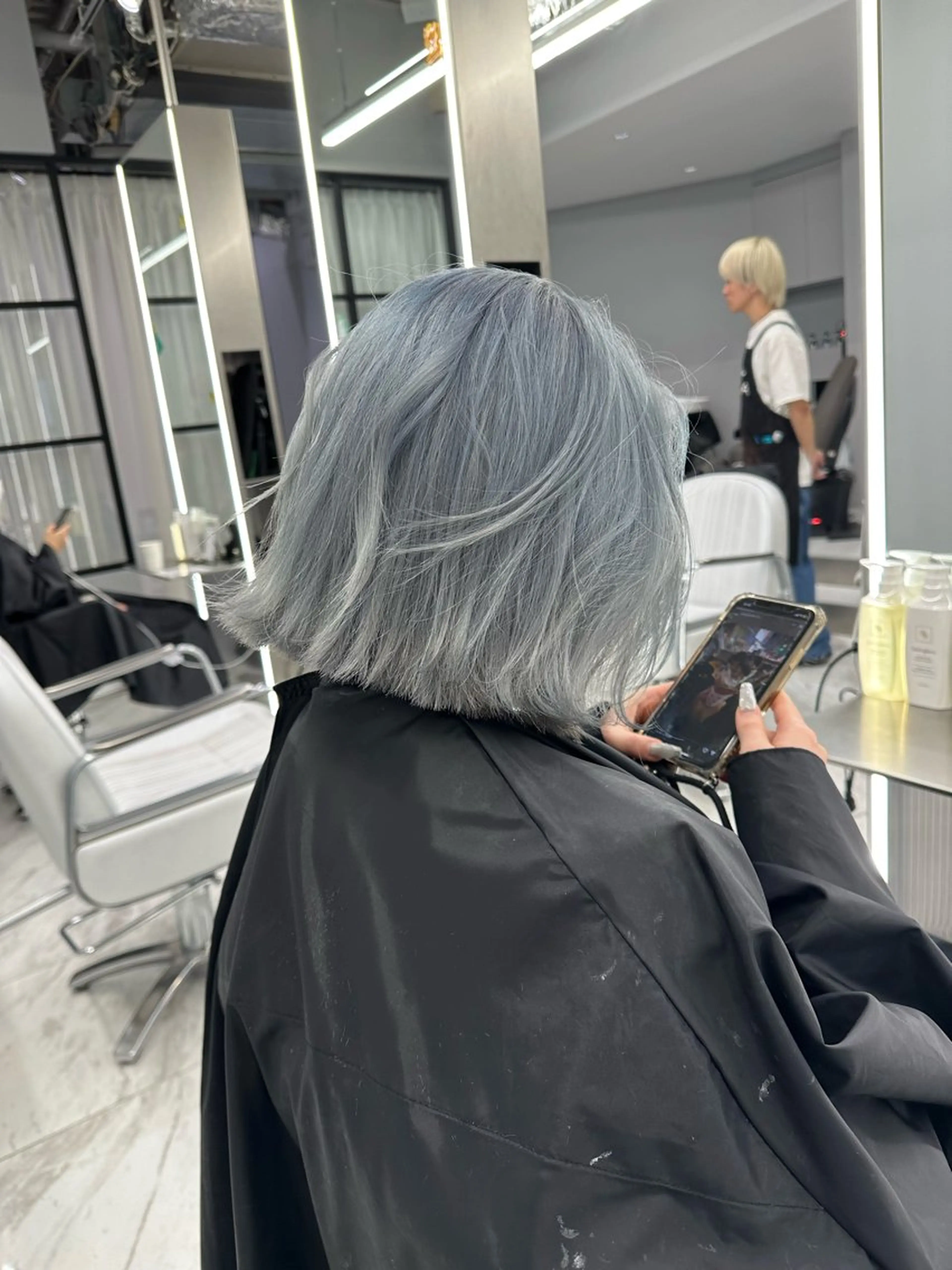 ミディアム カラー 新宿店長 🦄ブリーチYUGOのヘアスタイル