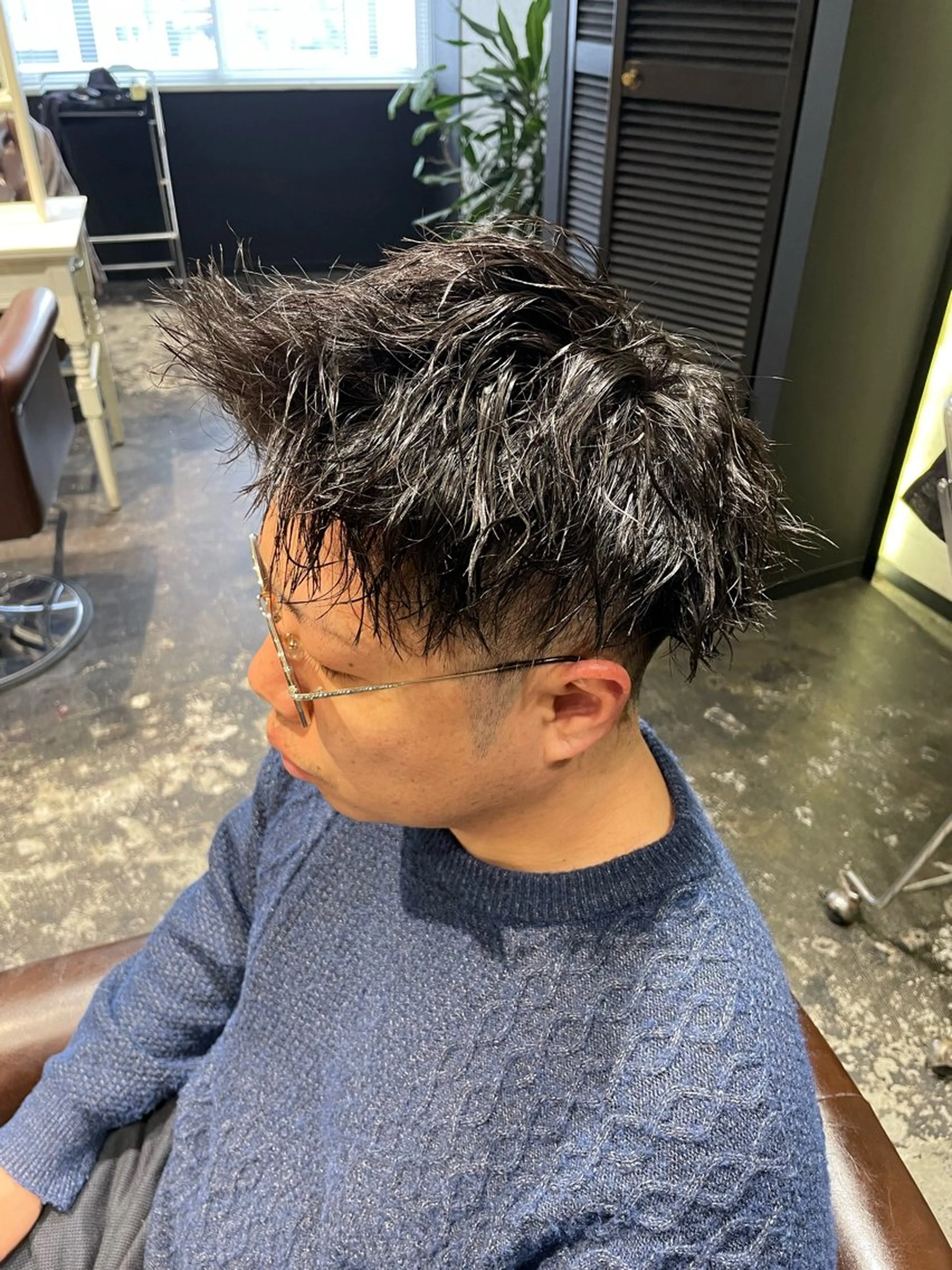 パーマ メンズ カット パーマ 💈メンズ職人 ルキト💈のヘアスタイル