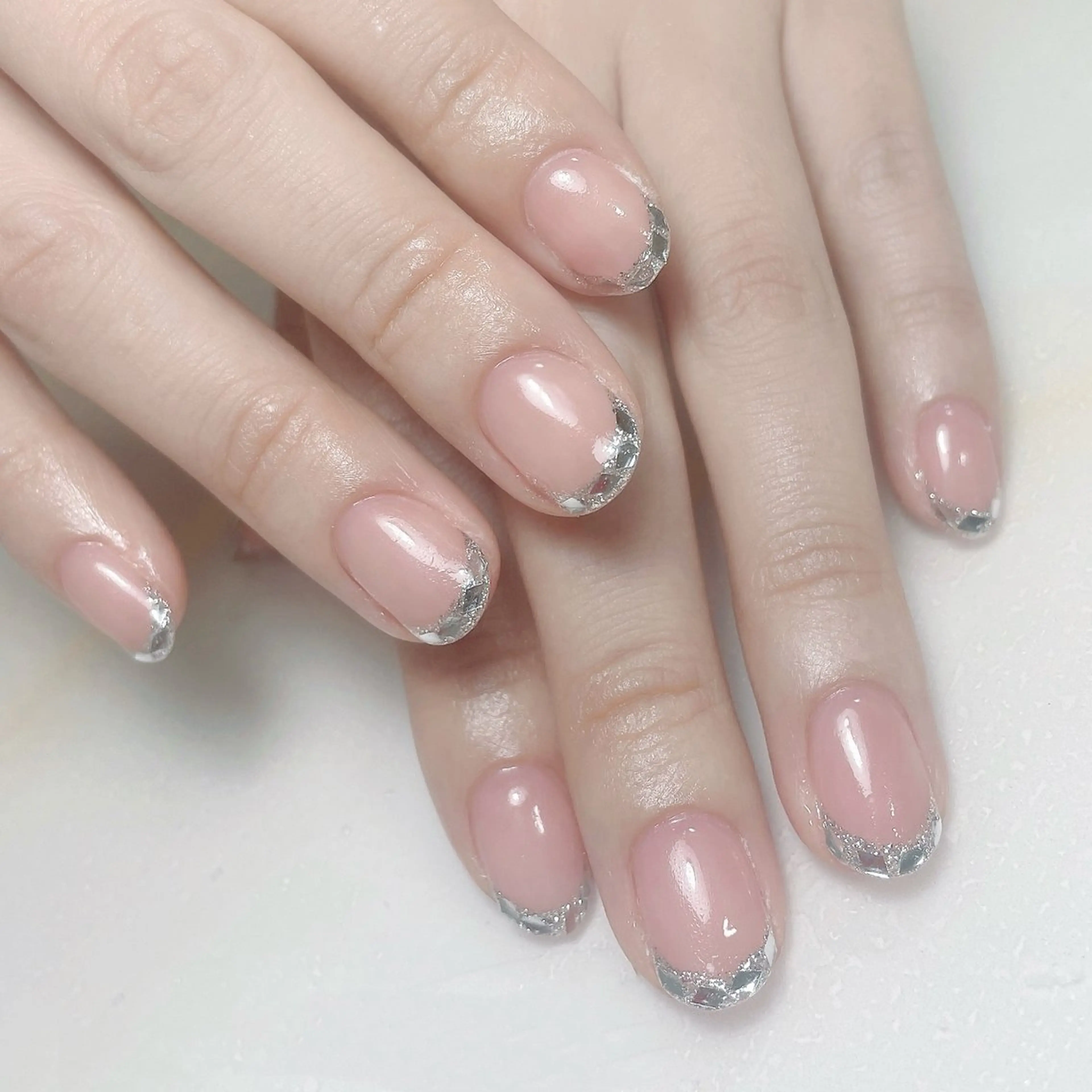 ネイル アートネイル フレンチネイル ジェルネイル グラデーション 韓国ネイル ハンドネイル 久保田 マリコのネイルデザイン