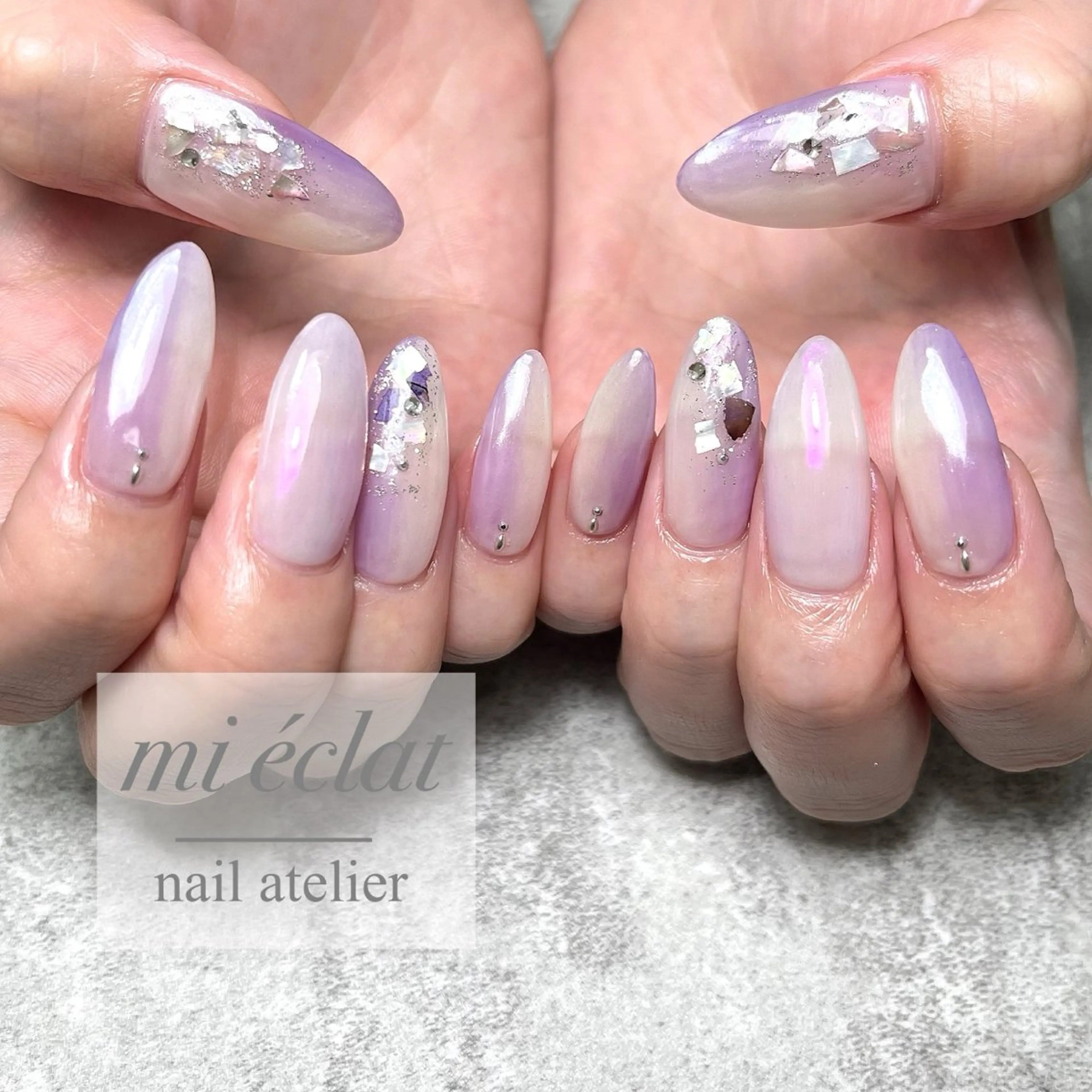 ネイル アートネイル ニュアンスネイル mi éclat ミ　エクラのネイルデザイン