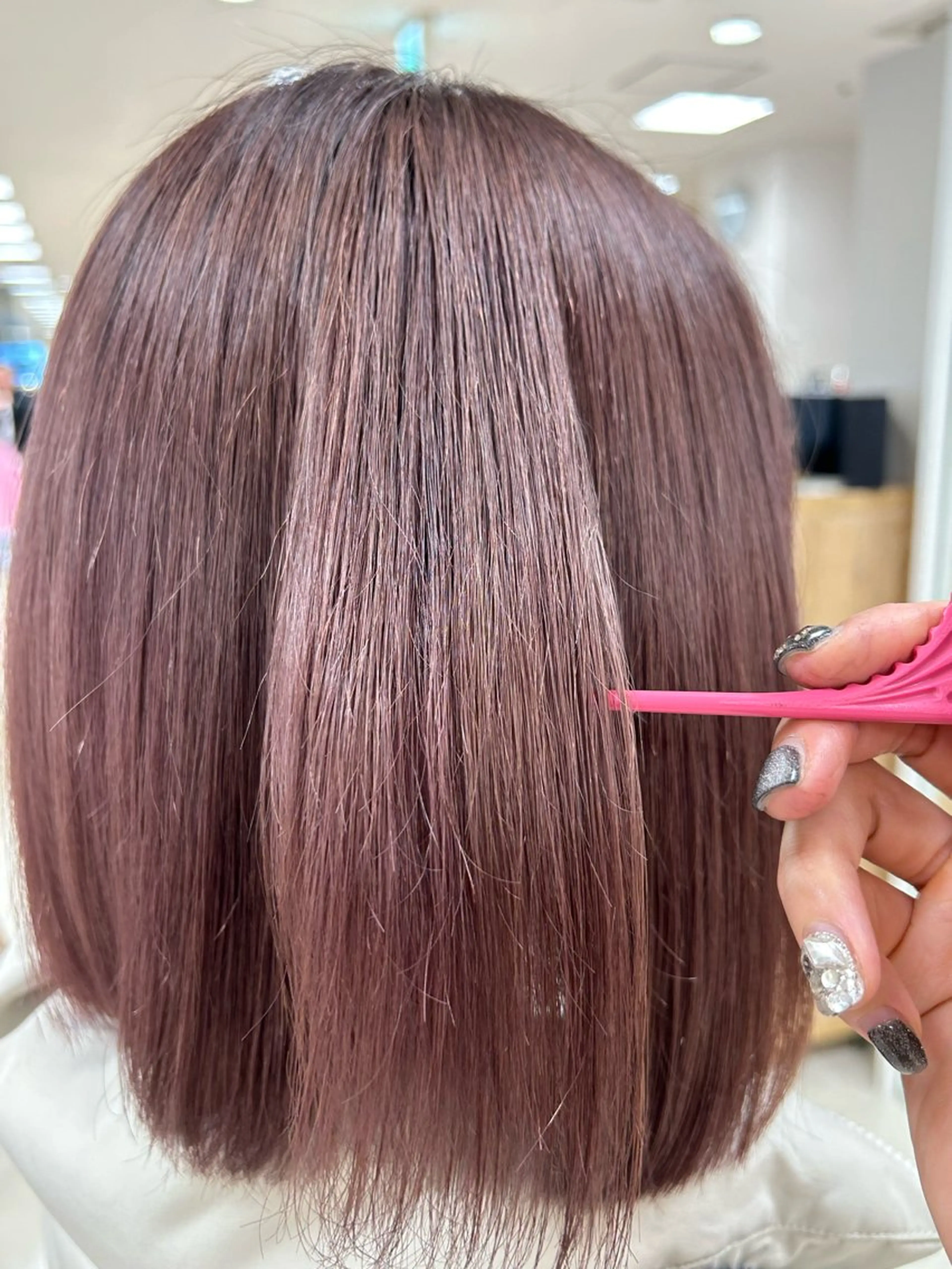 【大人気💟暖色ブリーチカラー＋最高級トリートメント💖🫧⠀】の写真