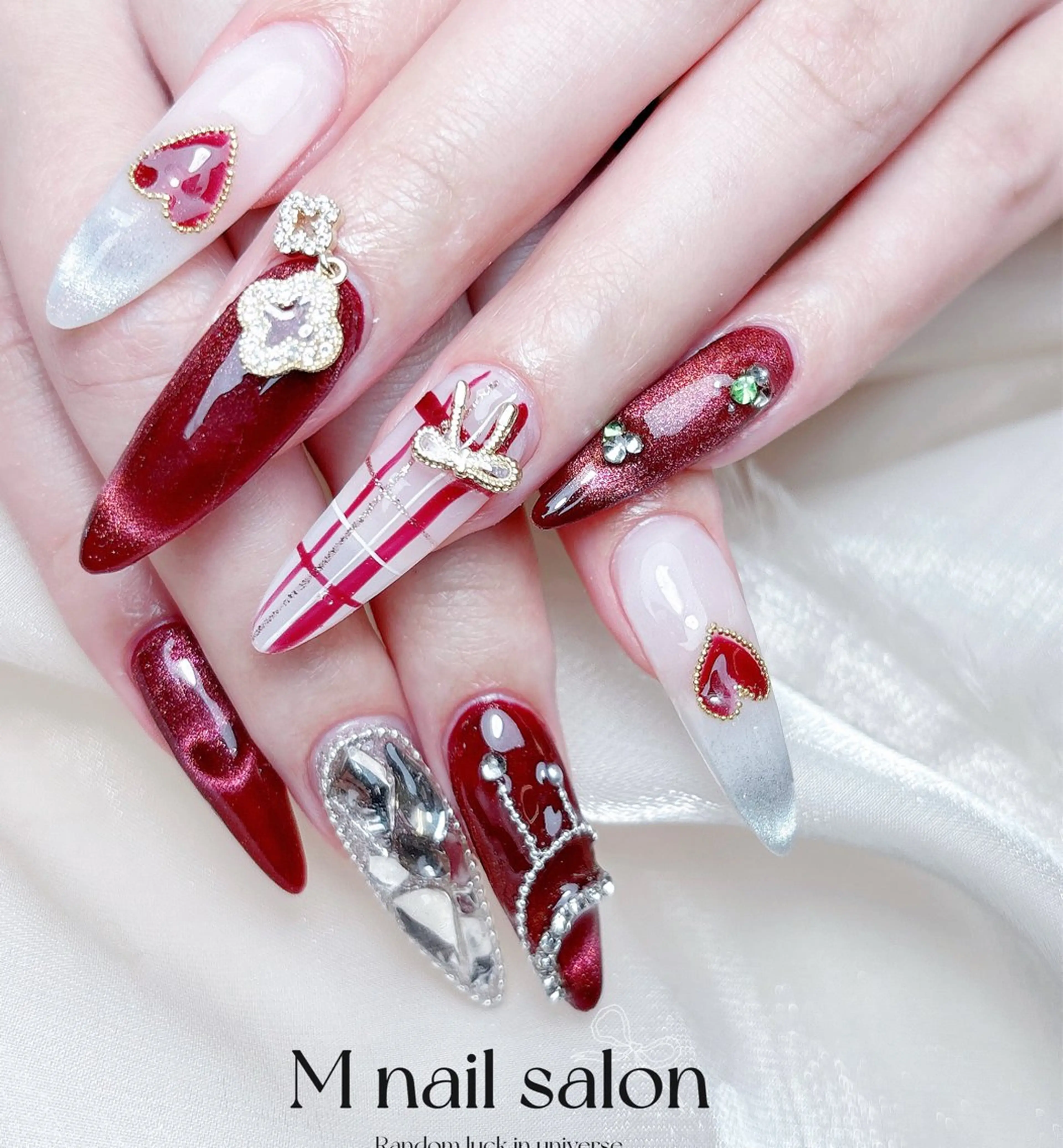 ネイル ハンドネイル M🌷nail 長さだし専門店のネイルデザイン