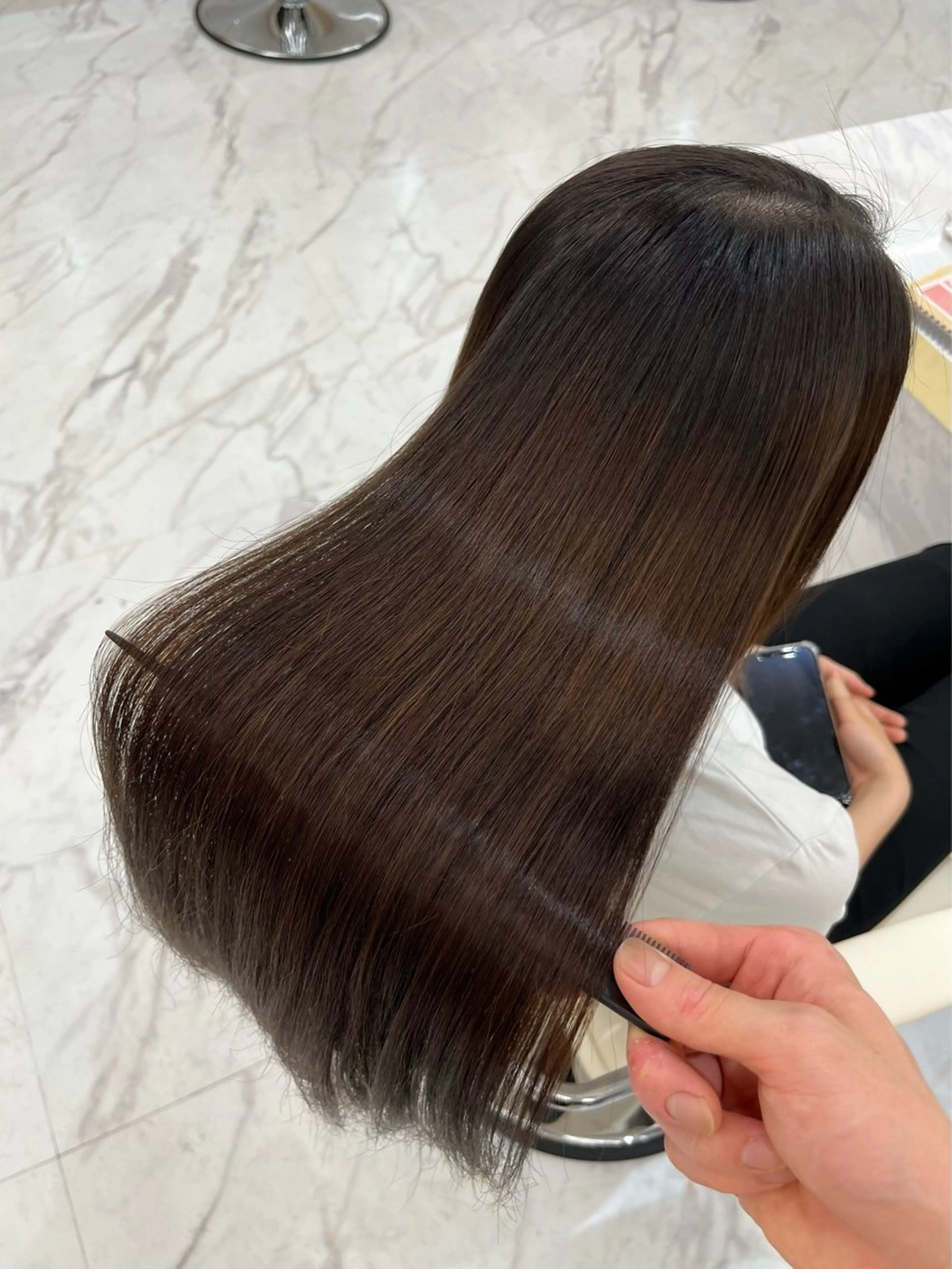 ロング 髪質改善縮毛矯正🫧 村上蒼生のヘアスタイル