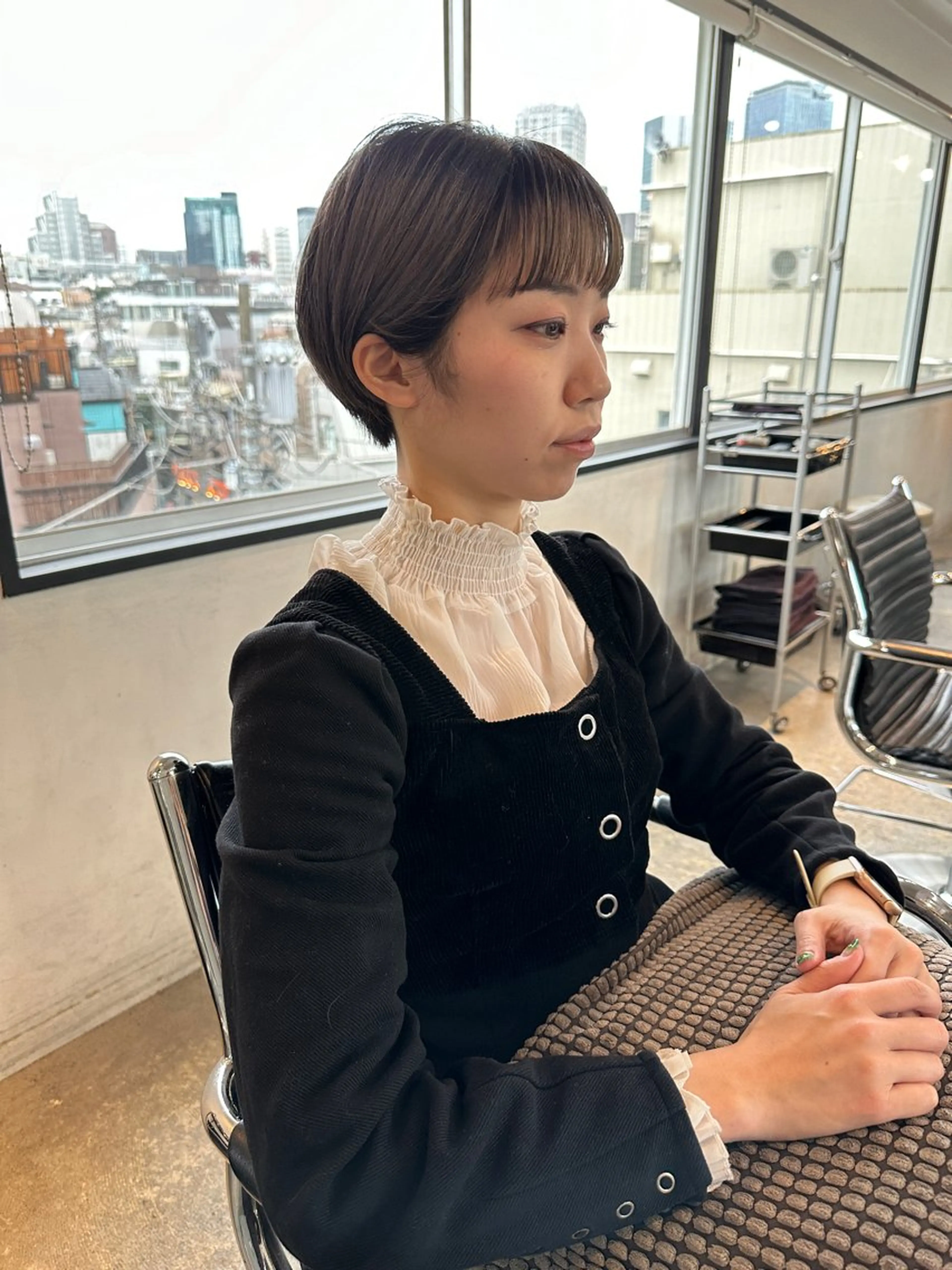 ショート カラー ヘアアレンジ ショートヘア stylist/蛯谷 珠里のヘアスタイル