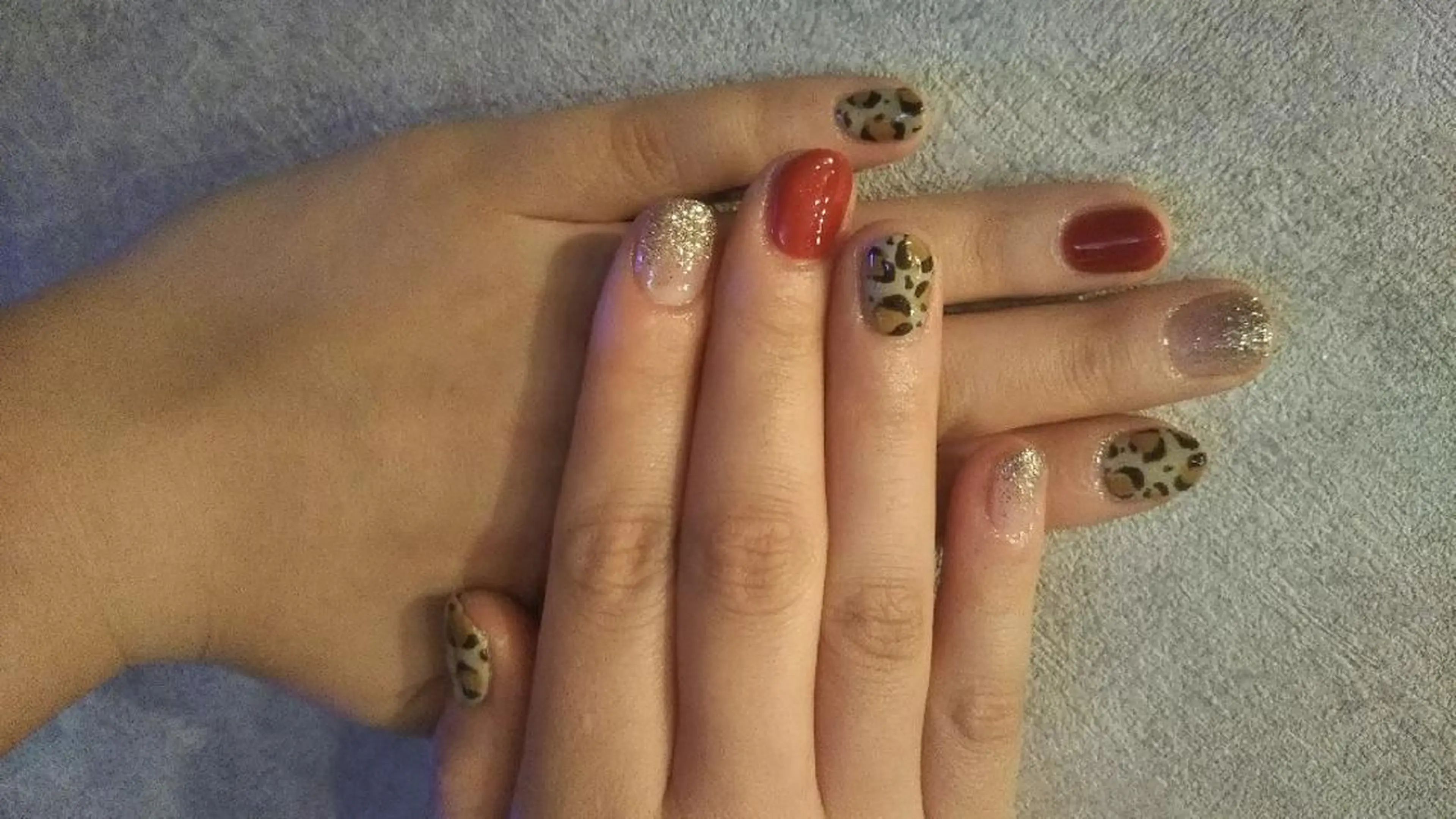 ネイル アニマル柄 ショートネイル private salon mieのネイルデザイン