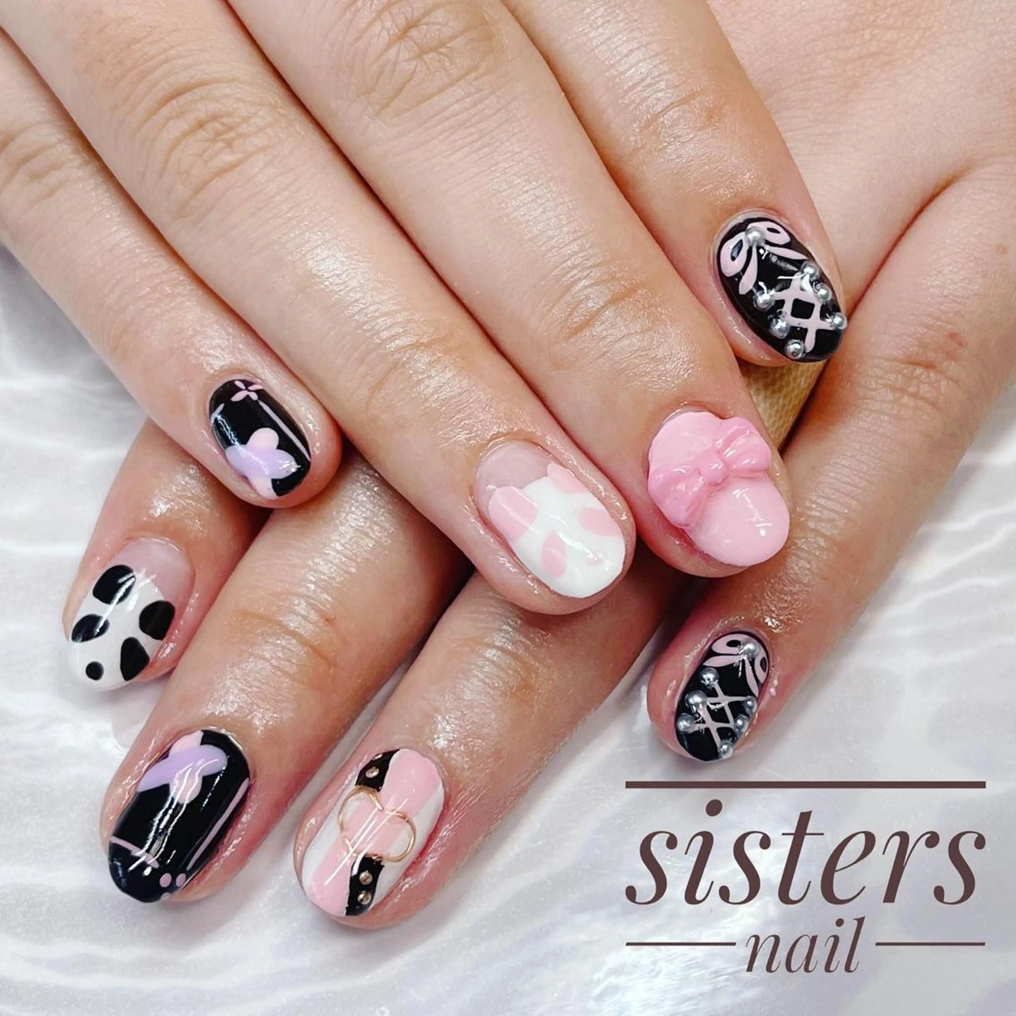 ネイル アートネイル 夏ネイル sisters nail.fのネイルデザイン