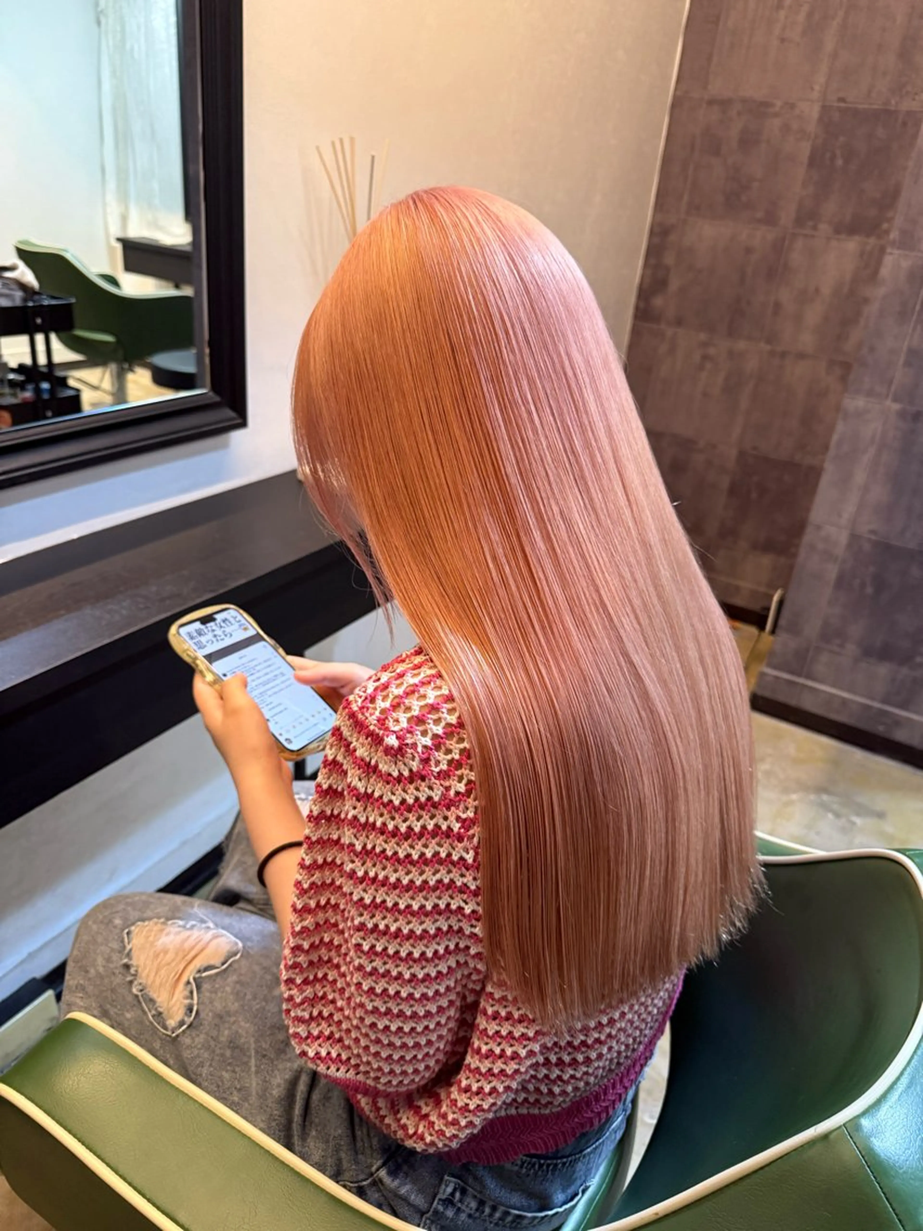 ロング カラー カット ヘアカラー トリートメント 森国 凜 /広島美容院のヘアスタイル