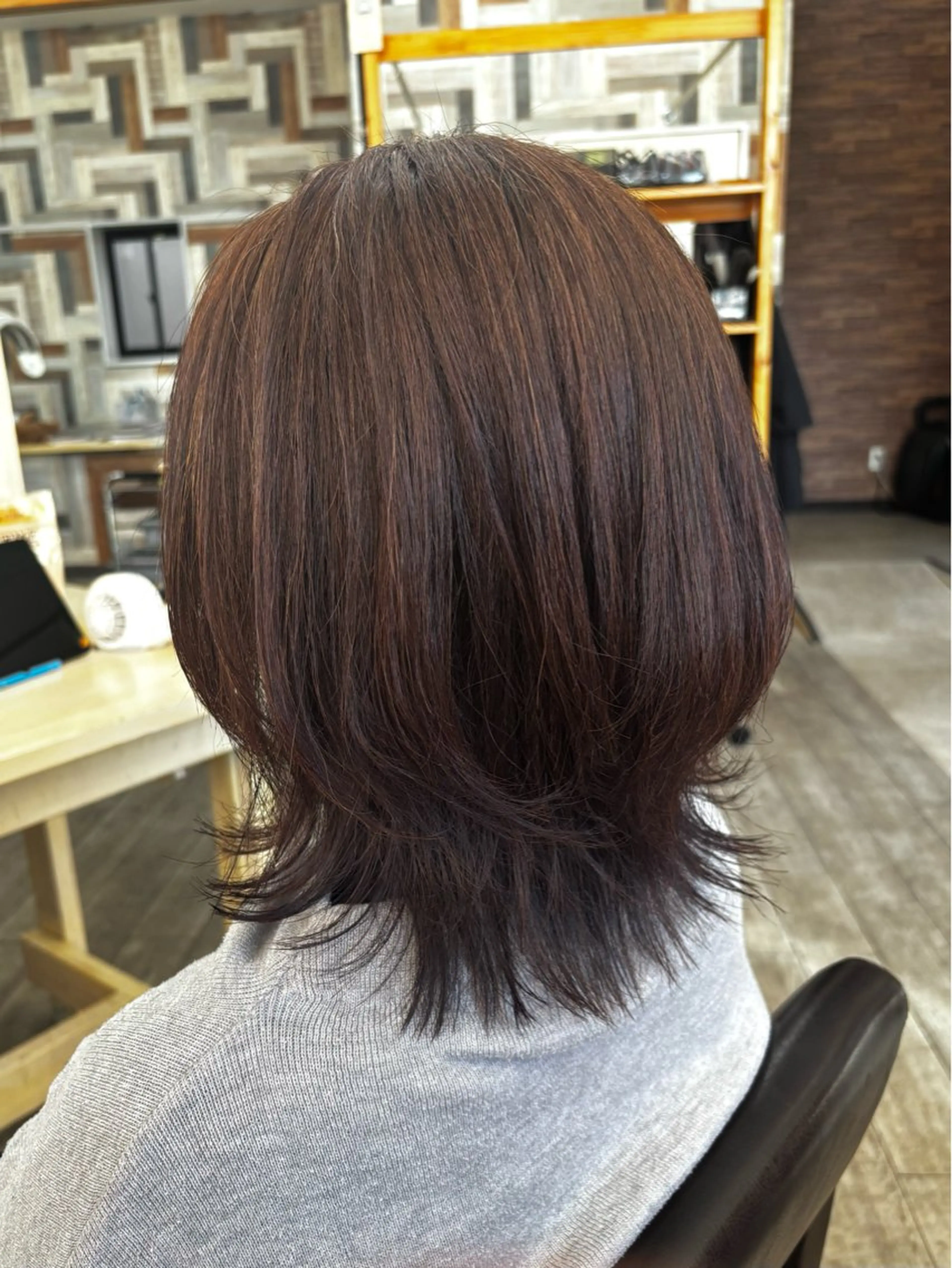 ミディアム 美容室reborn大江店所属・仲田 ことねのヘアスタイル