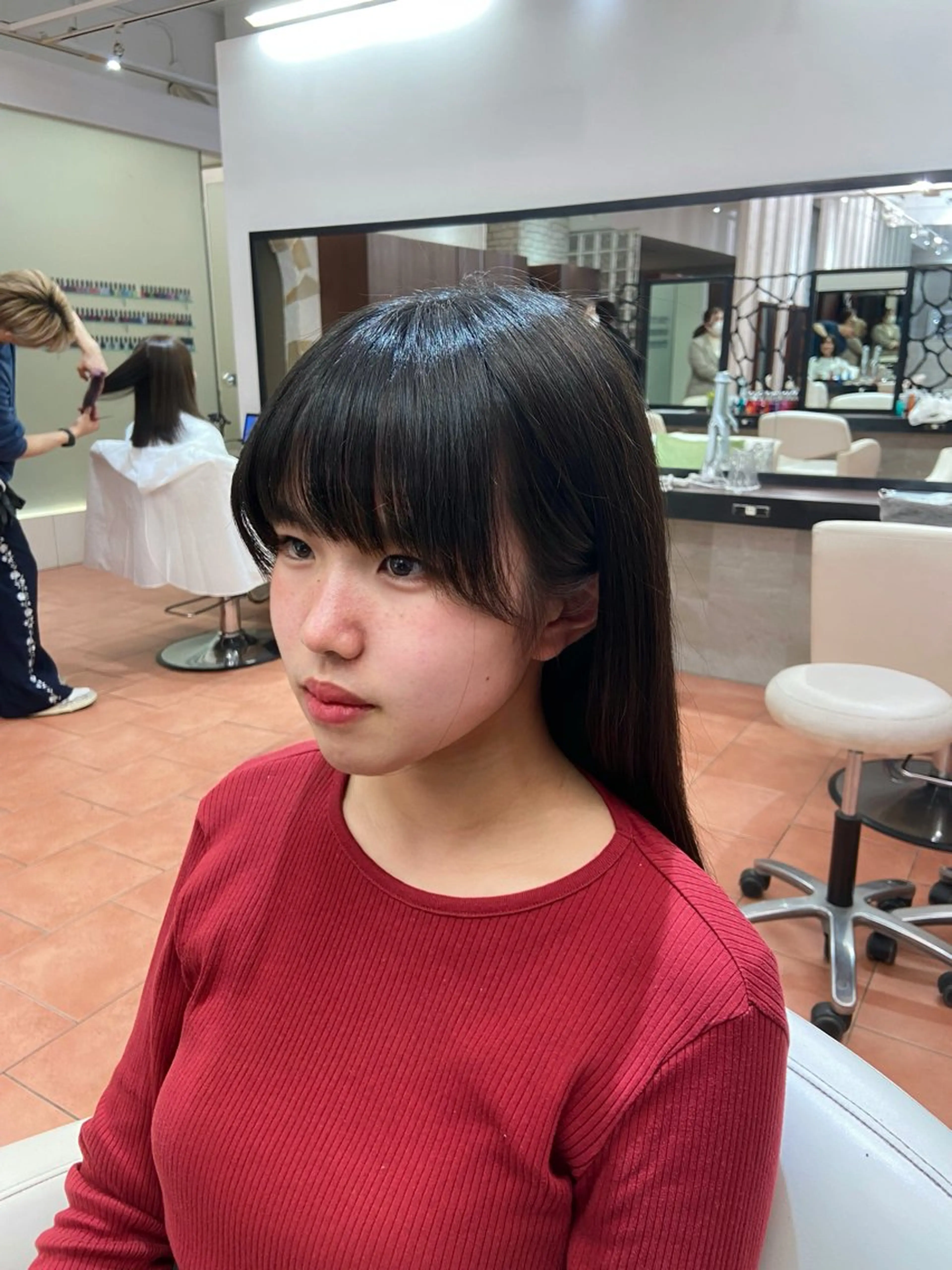 ロング カラー ヘアアレンジ 透明感✨️艶カラー 井戸大喜のヘアスタイル