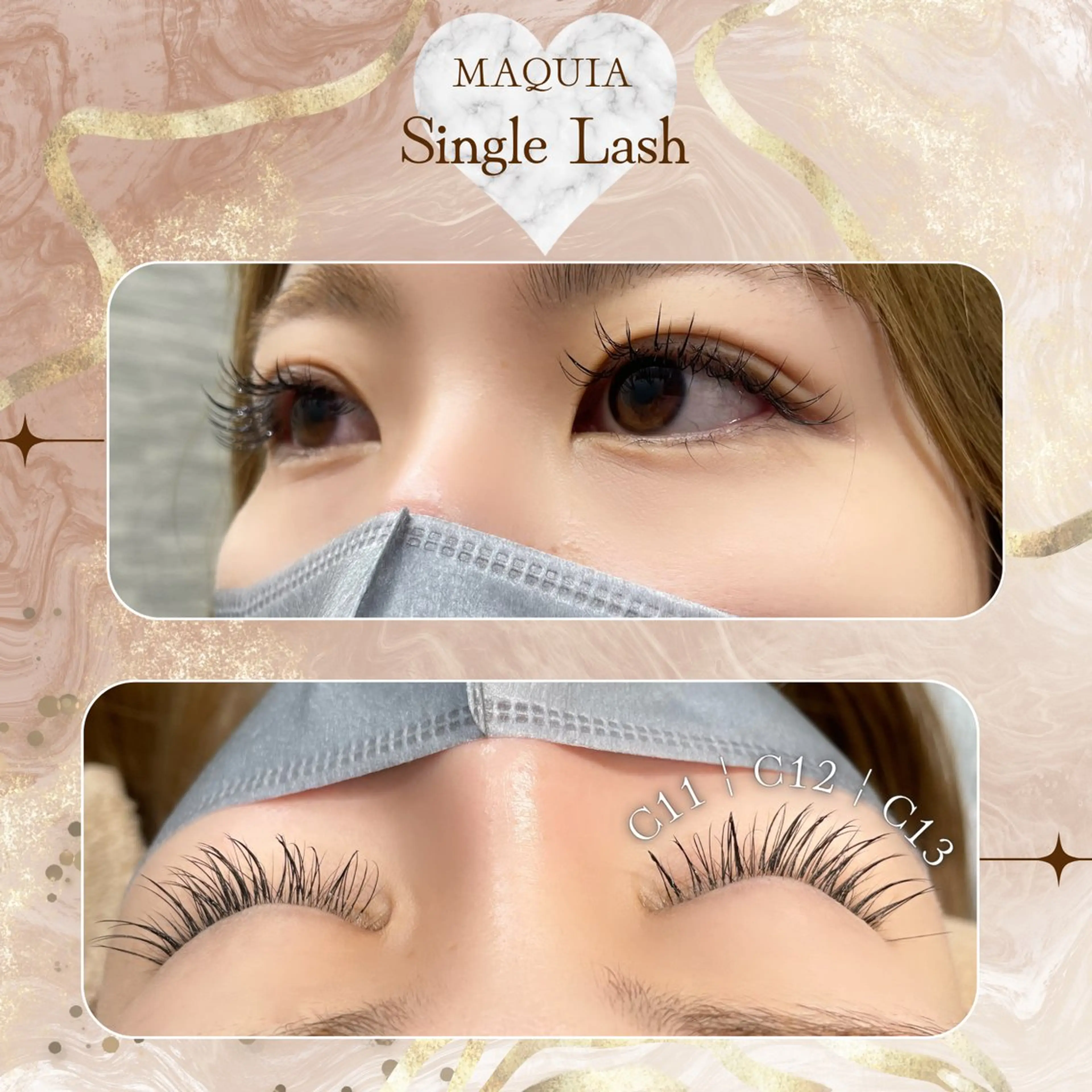 マツエク・マツパ セクシー シルク ꒰ঌMAQUIA໒꒱ しおり🤍ྀིのマツエク・マツパデザイン