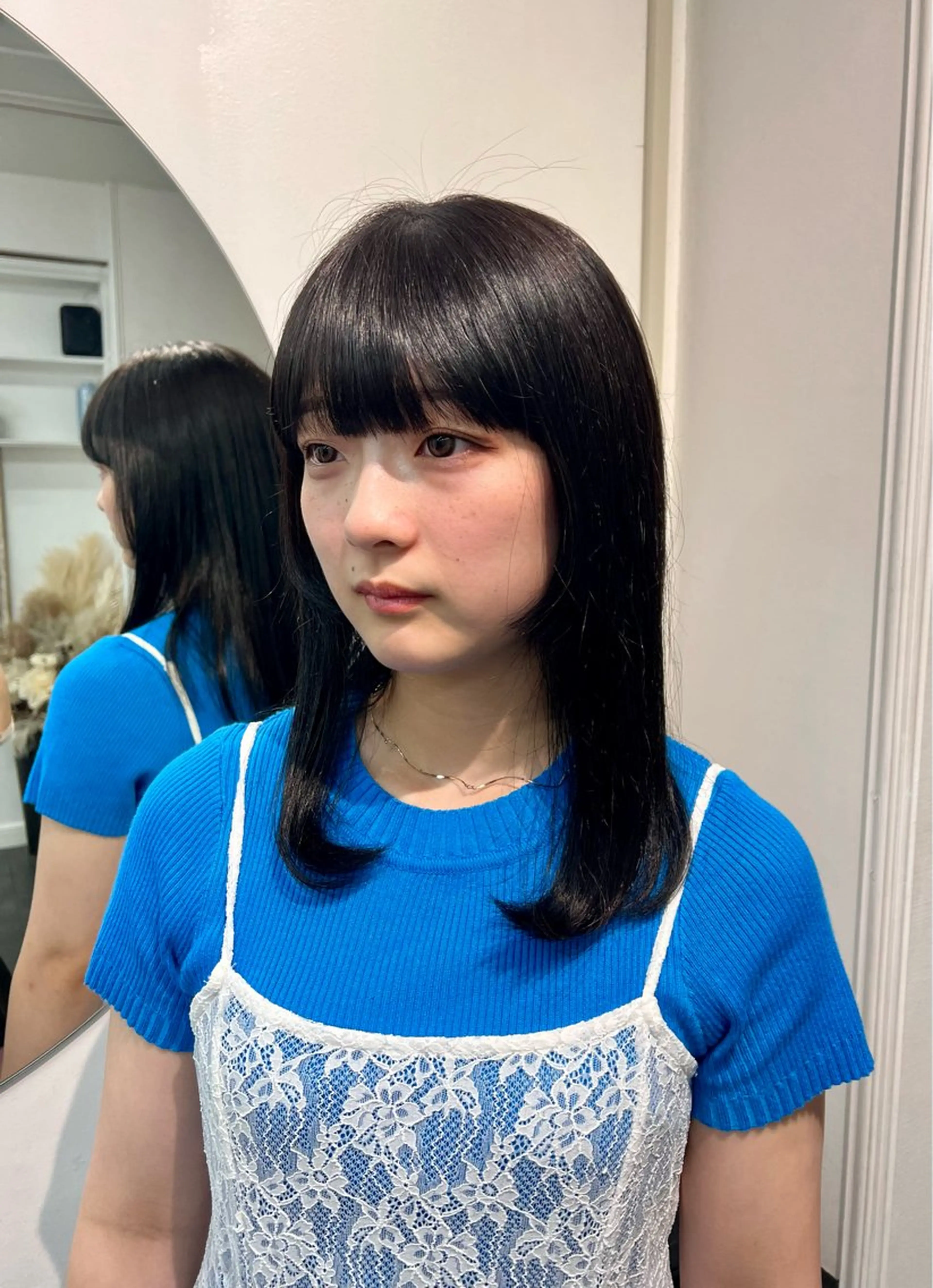 ミディアム カラー カット ヘアカラー 横浜/ブリーチ/ ダブルカラー/RINのヘアスタイル