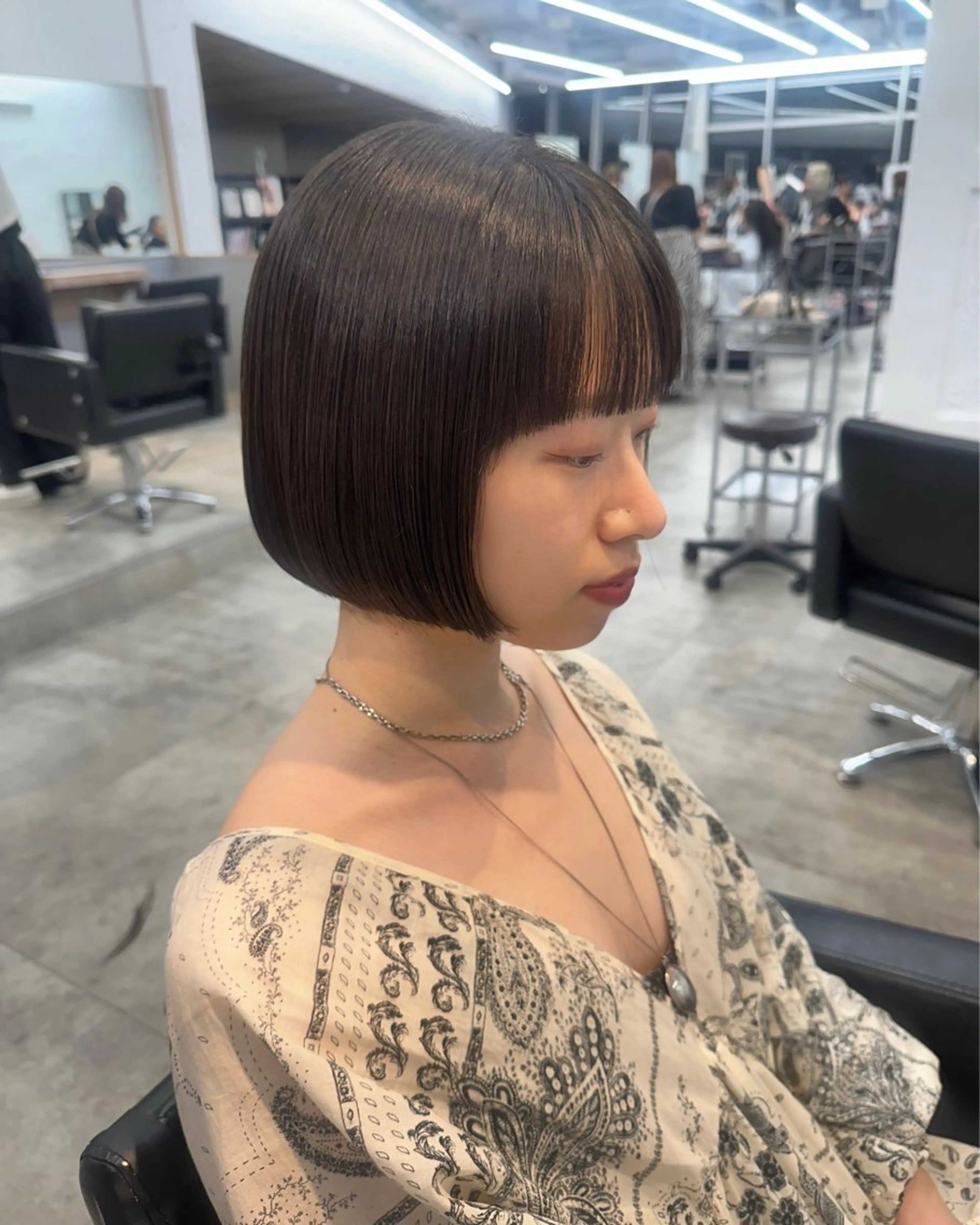 ミディアム 顔まわりカット/艶髪 カラー✨けいとのヘアスタイル