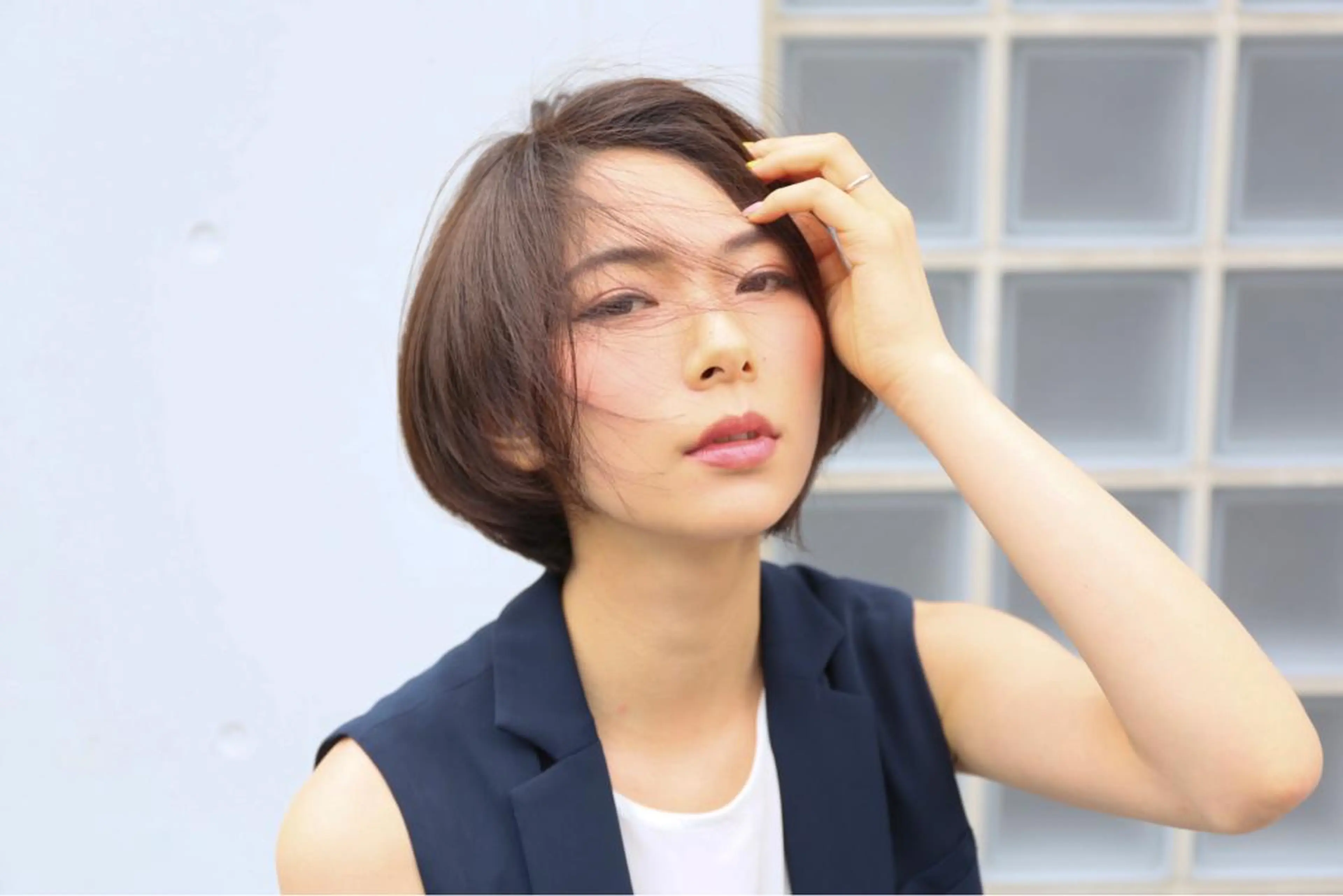 ナチュラルからしっかりまで☆前髪縮毛☆の写真