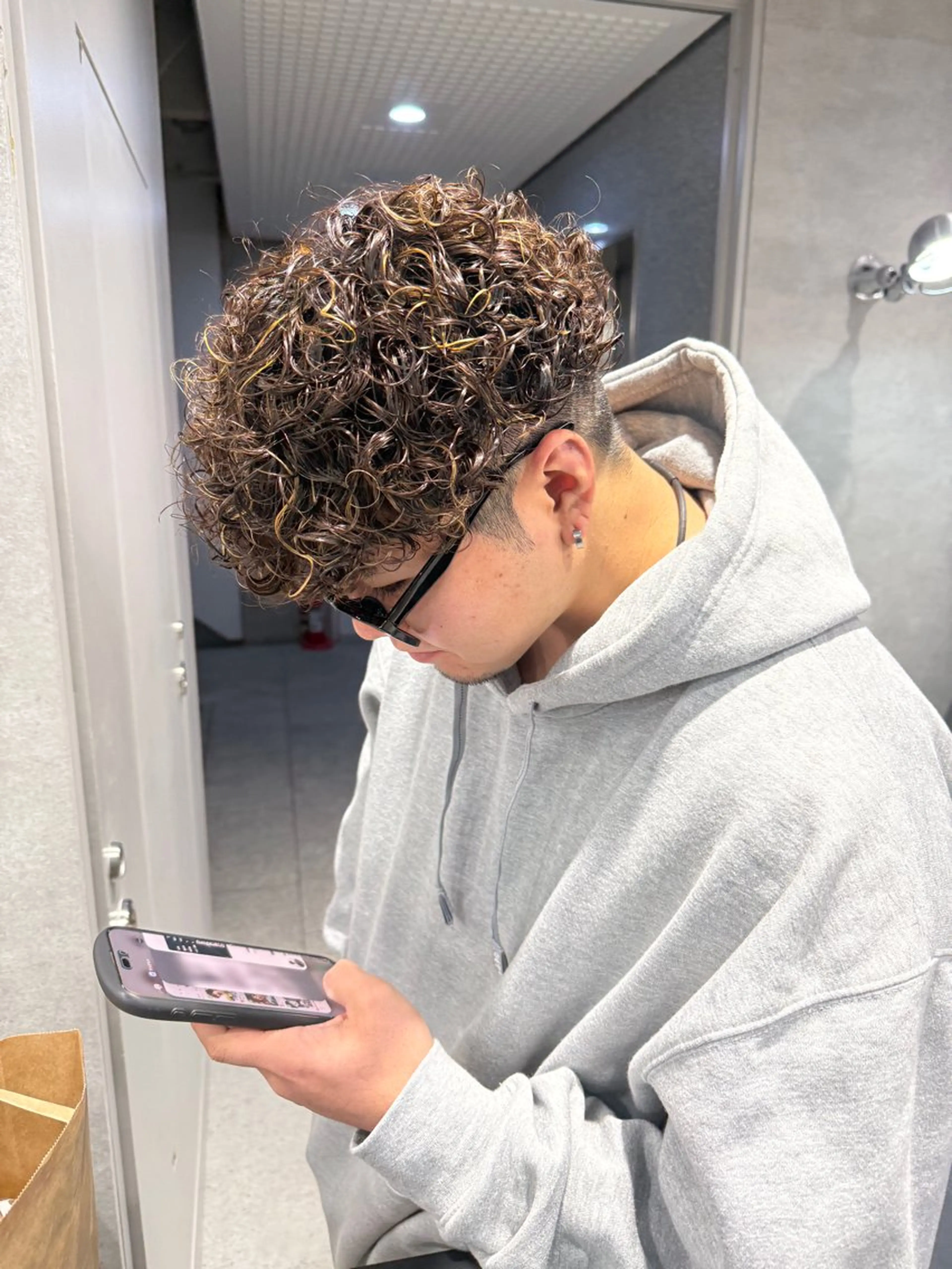 ショート パーマ メンズ 【メンズサロン】 BLUCK 横浜のヘアスタイル