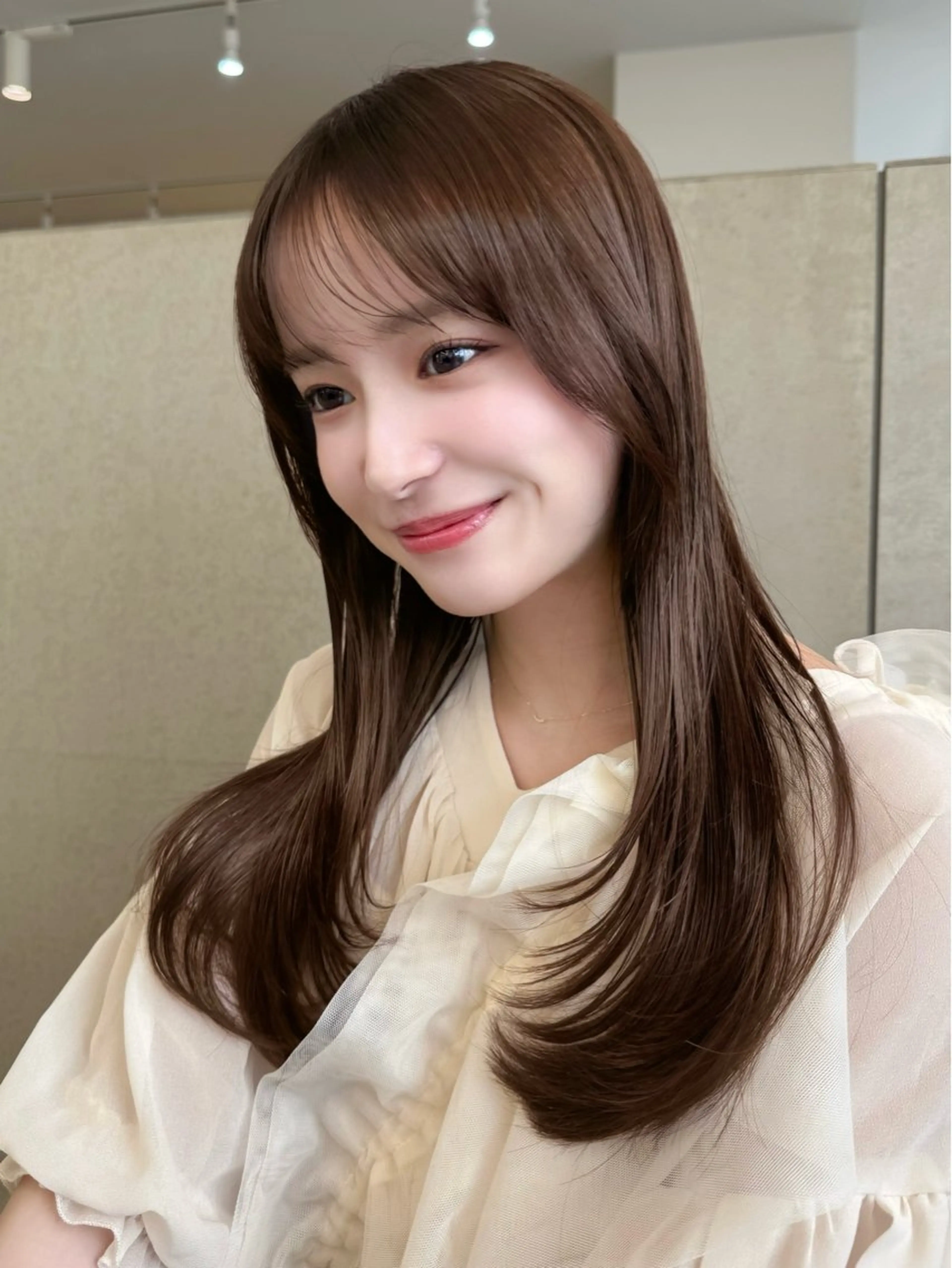 ロング 早田 華のヘアスタイル