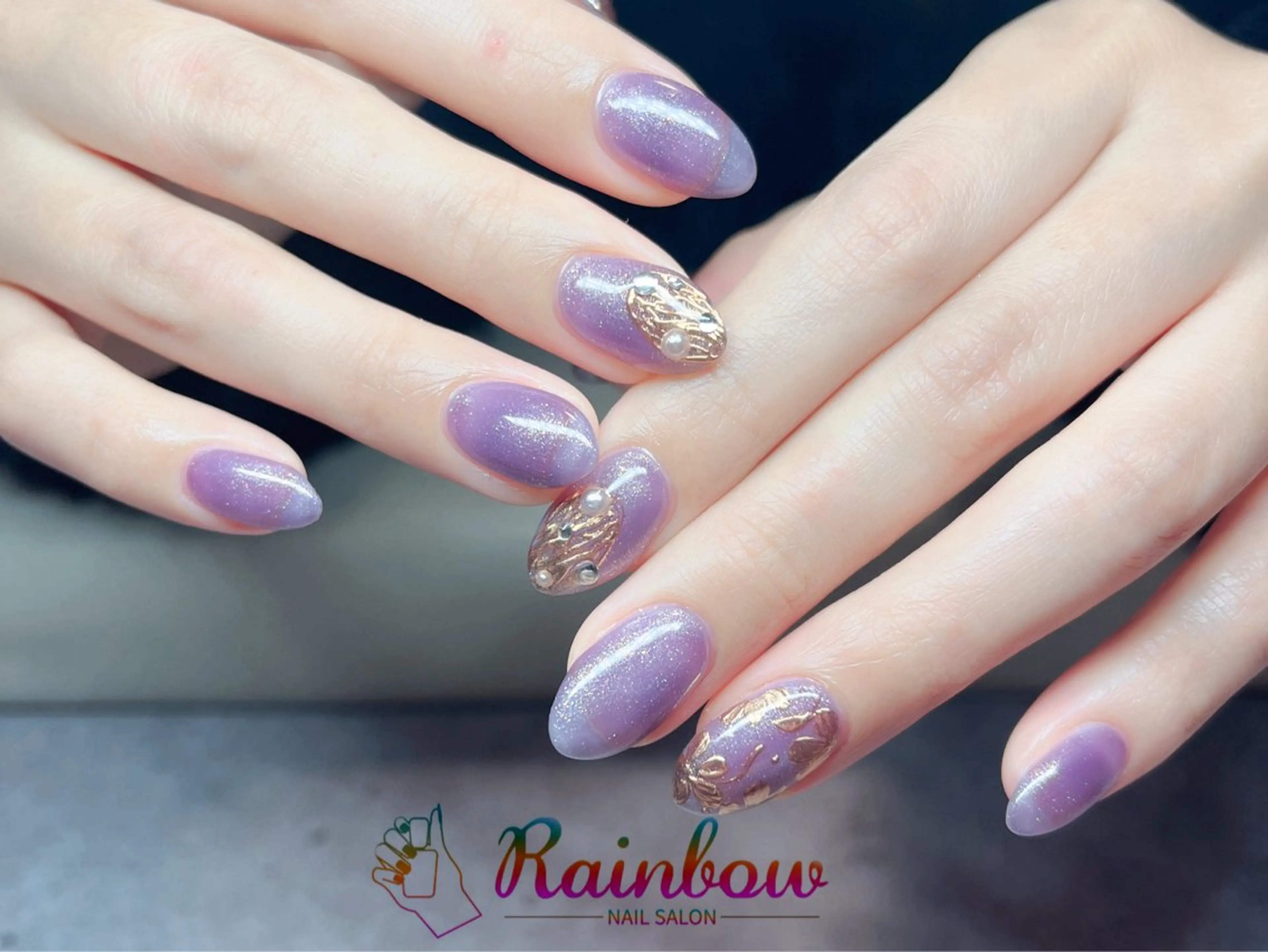 ネイル 卒業式 ハンドネイル Rainbow Nailのネイルデザイン