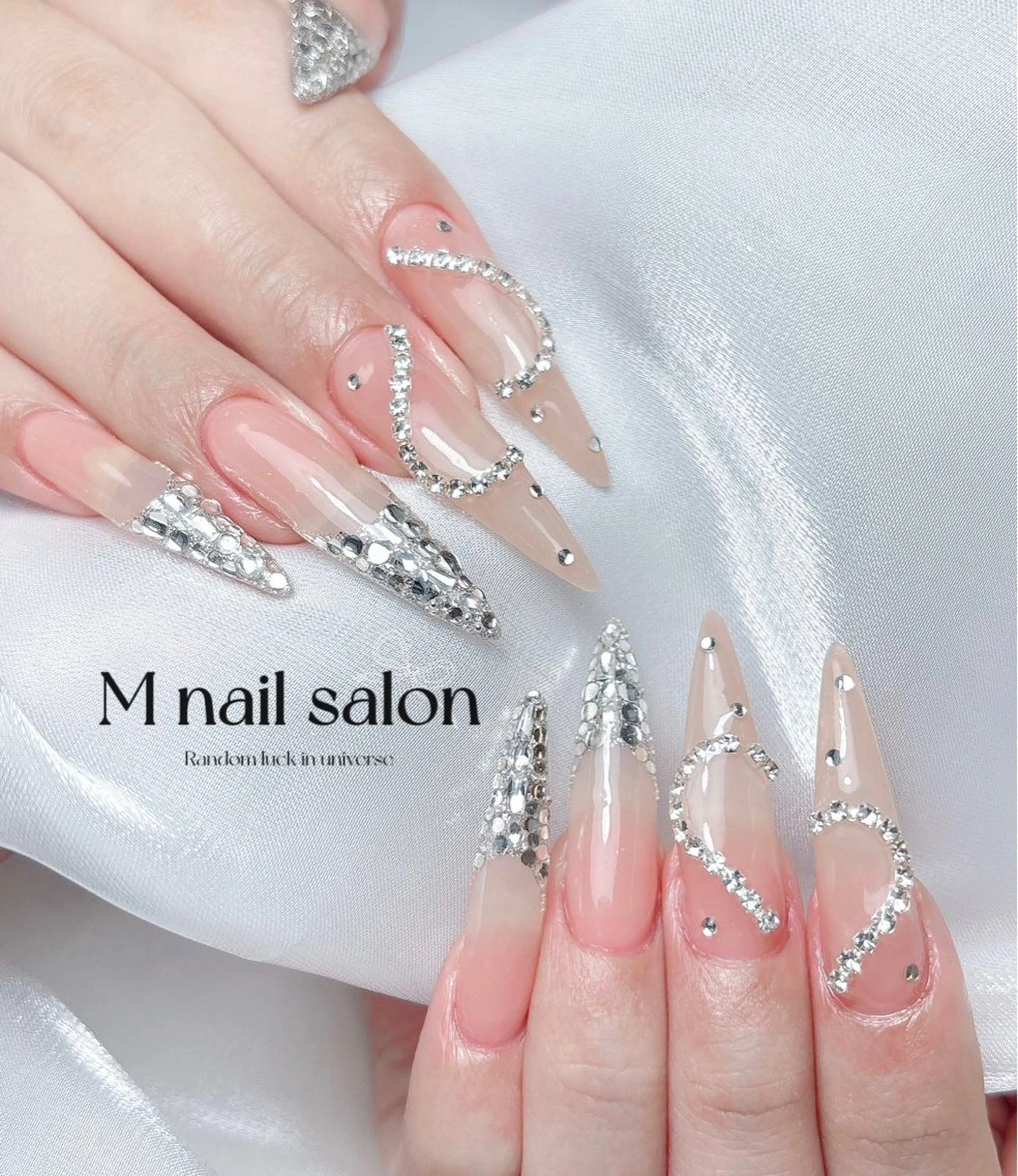 ネイル ハンドネイル M🌷nail 長さだし専門店のネイルデザイン