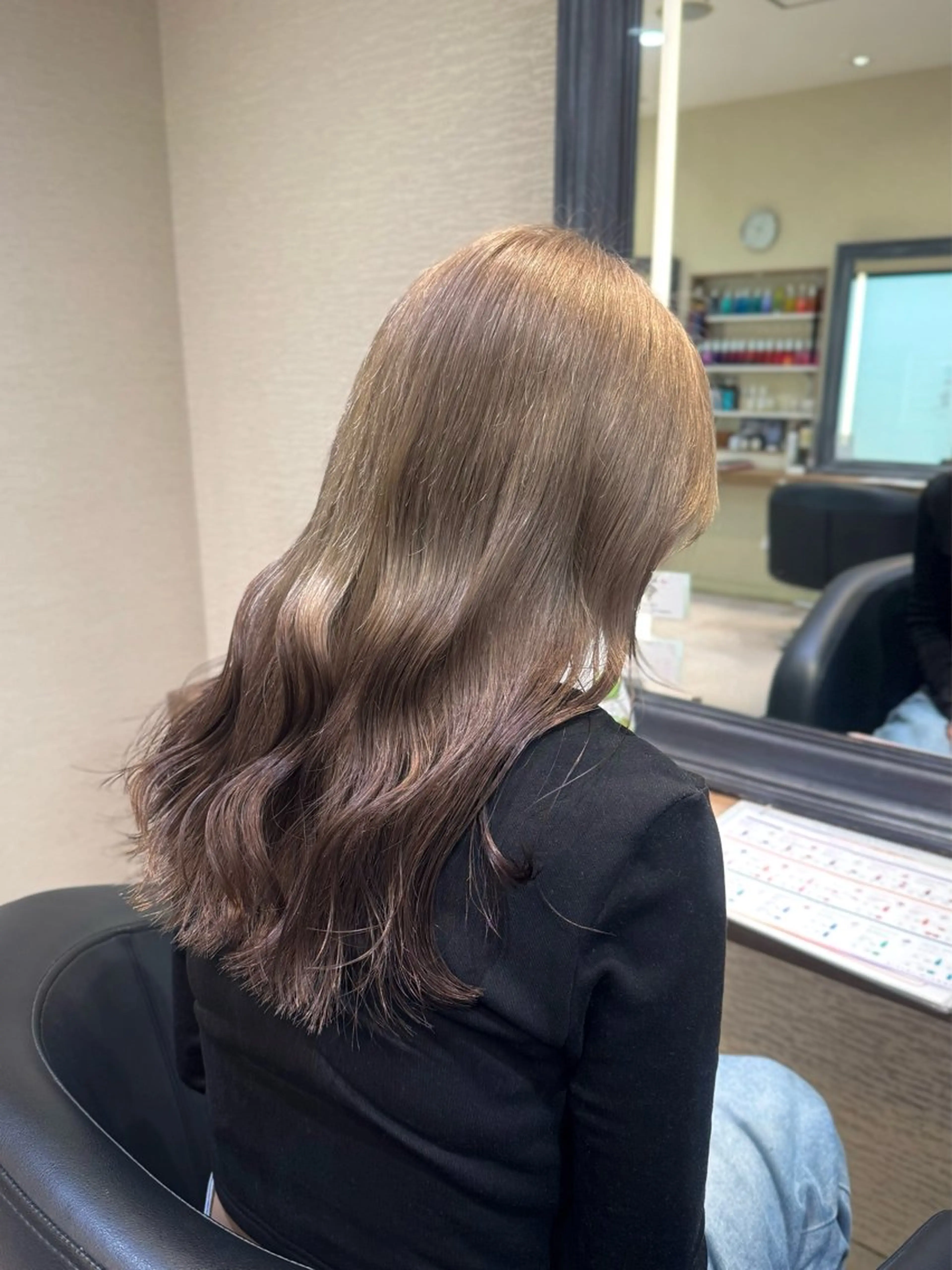 ロング カラー ヘアカラー トリートメント さら艶ストレート 🩶Suzuneのヘアスタイル