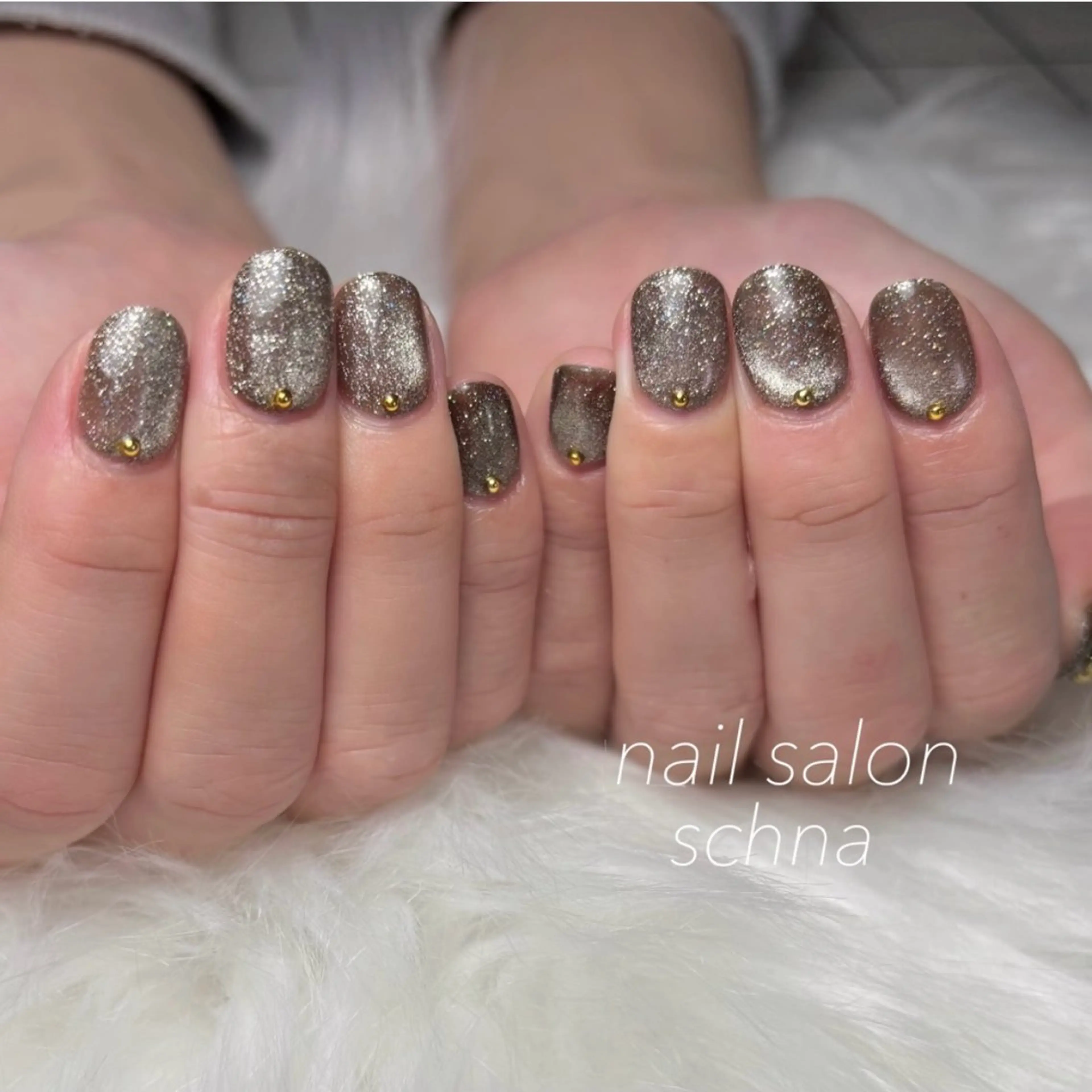 ネイル フラッシュネイル フラッシュマグ マグネットネイル nail salon schnaのネイルデザイン