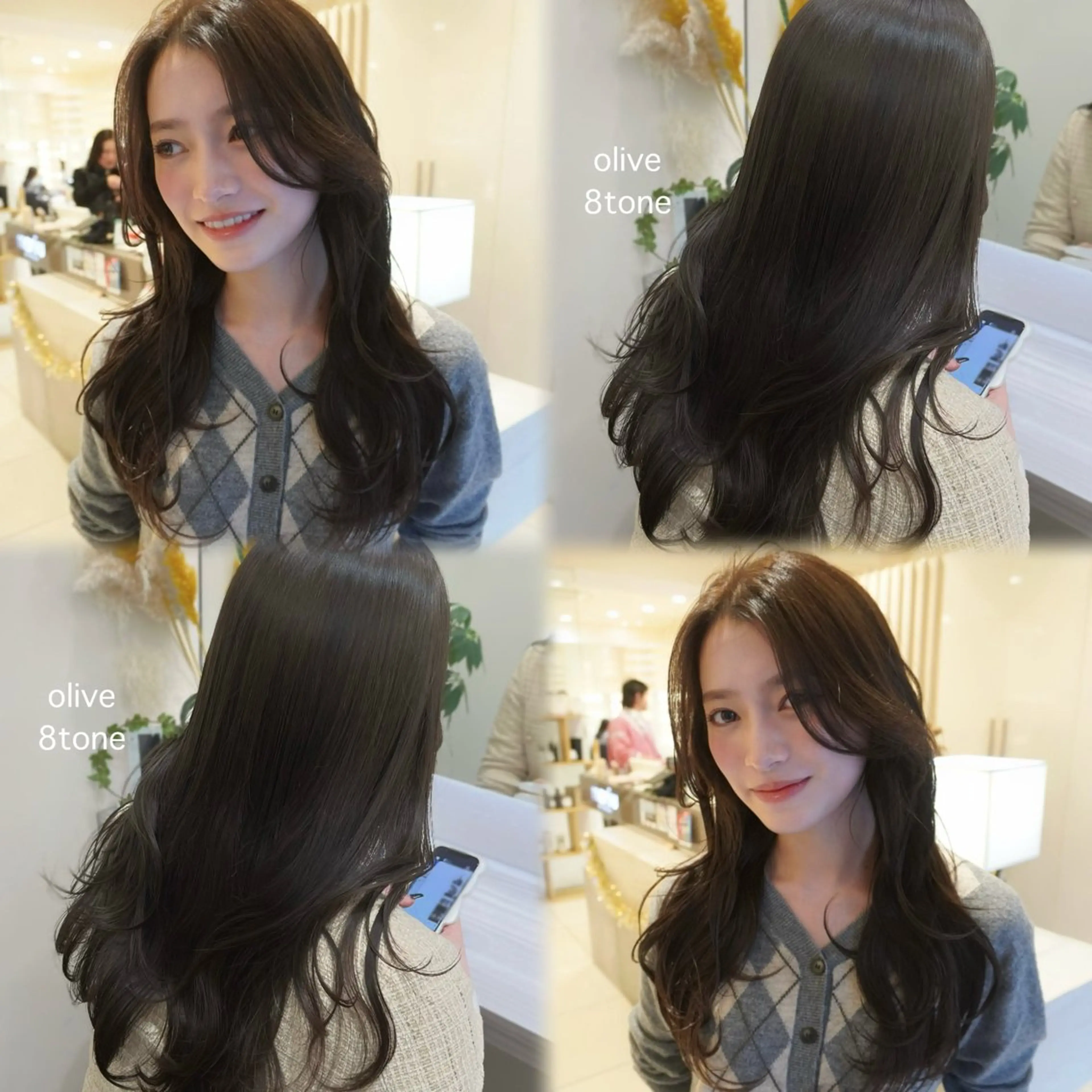 ロング 🫧オリーブカラー/ 酸性縮毛矯正銀座🫧のヘアスタイル