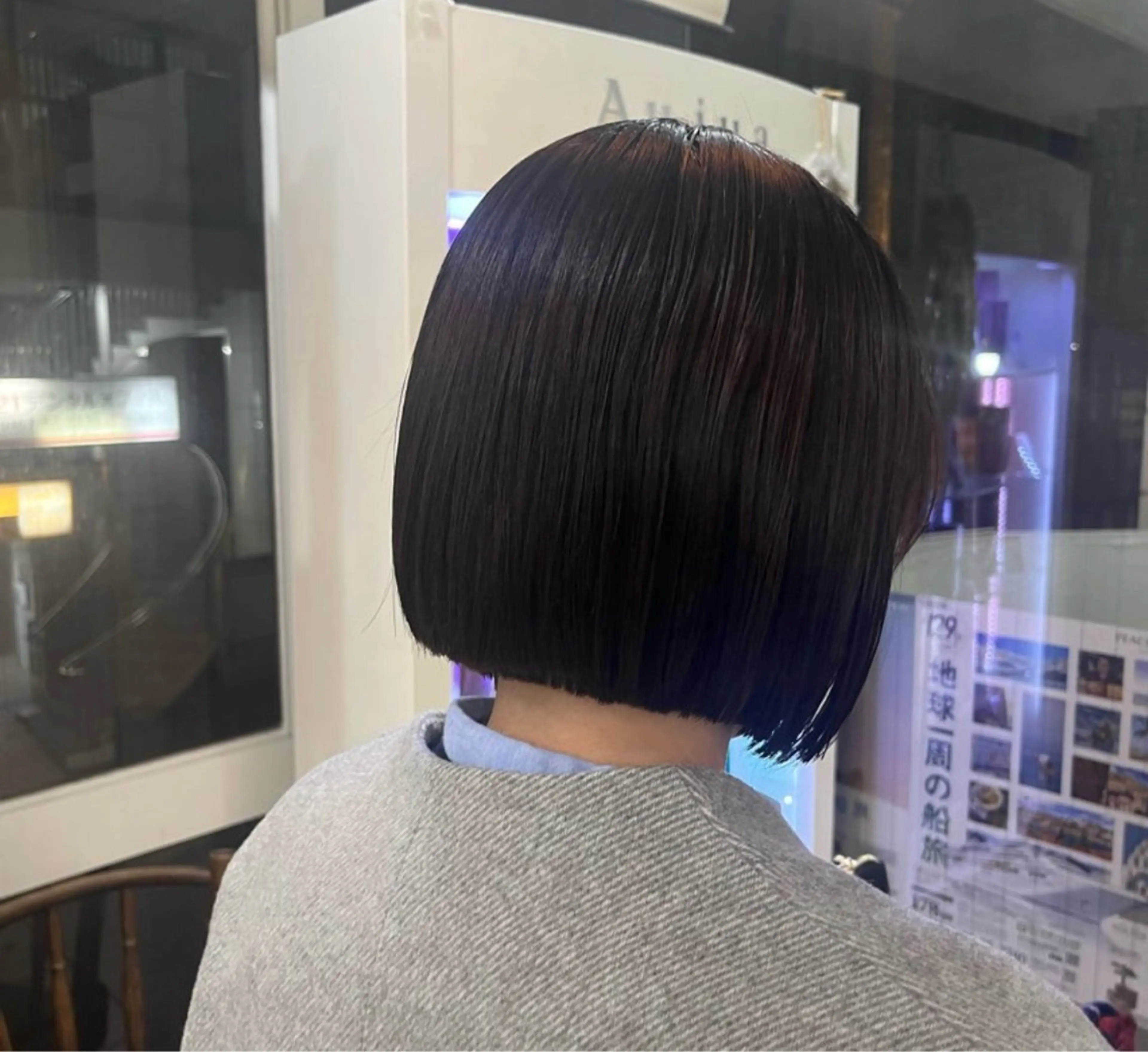 ショート 切りっぱなしボブ ボブ 髪質改善/透明感艶 カラー/💎まな💎のヘアスタイル