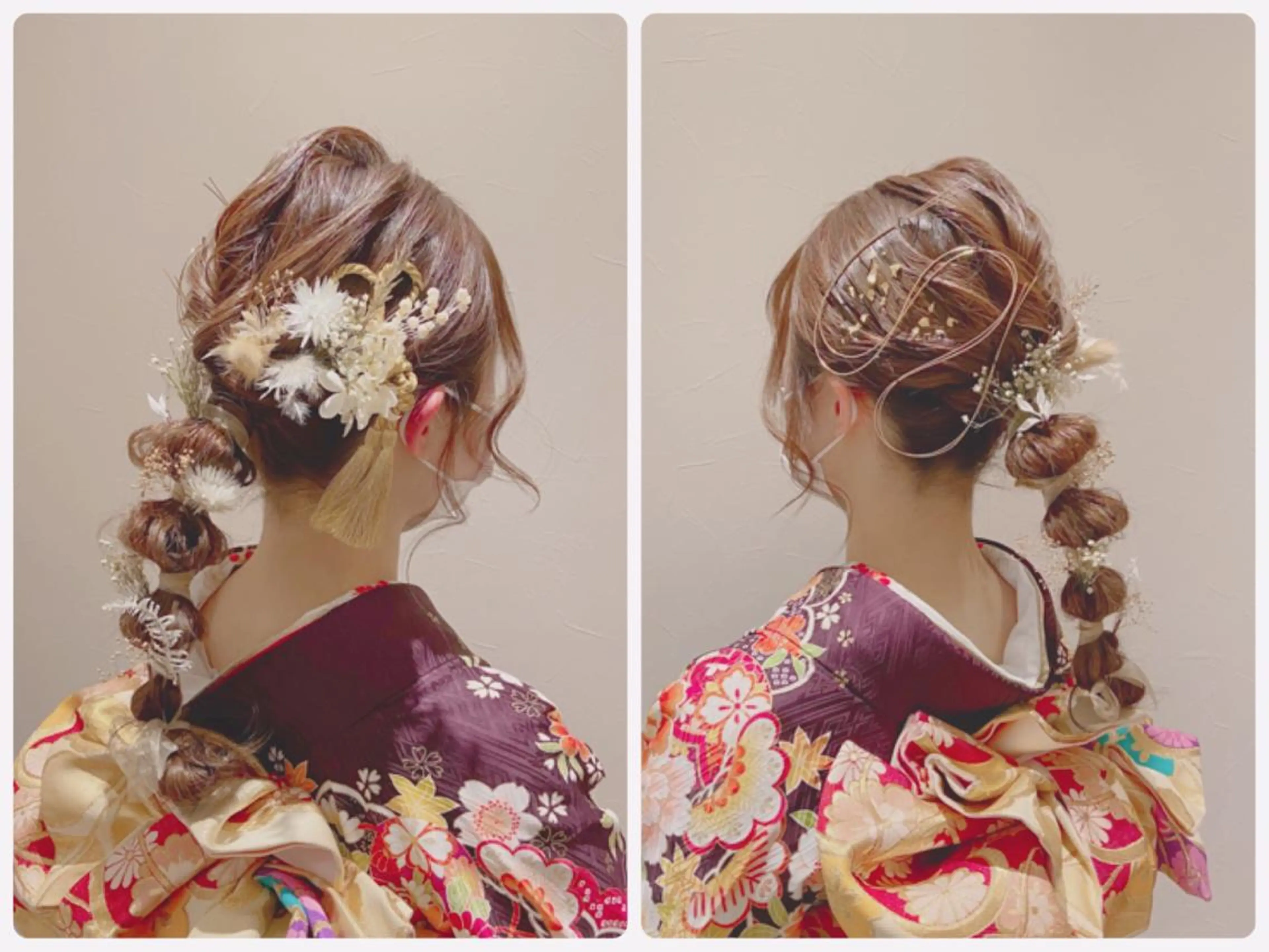 🌸卒業式、結婚式やパーティのヘアアレンジ👠の写真