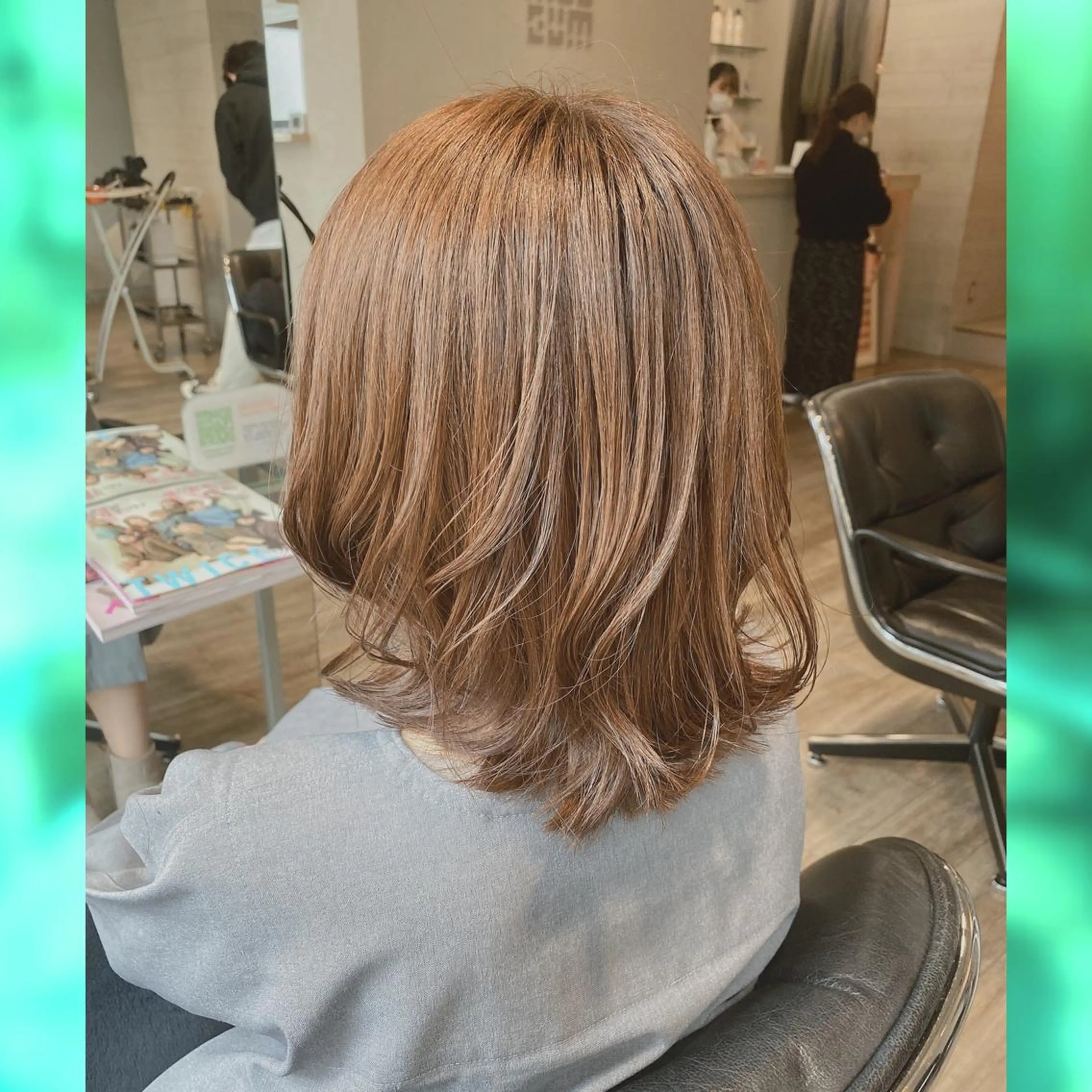 ミディアム カラー MUSEUM 谷平悠兼のヘアスタイル