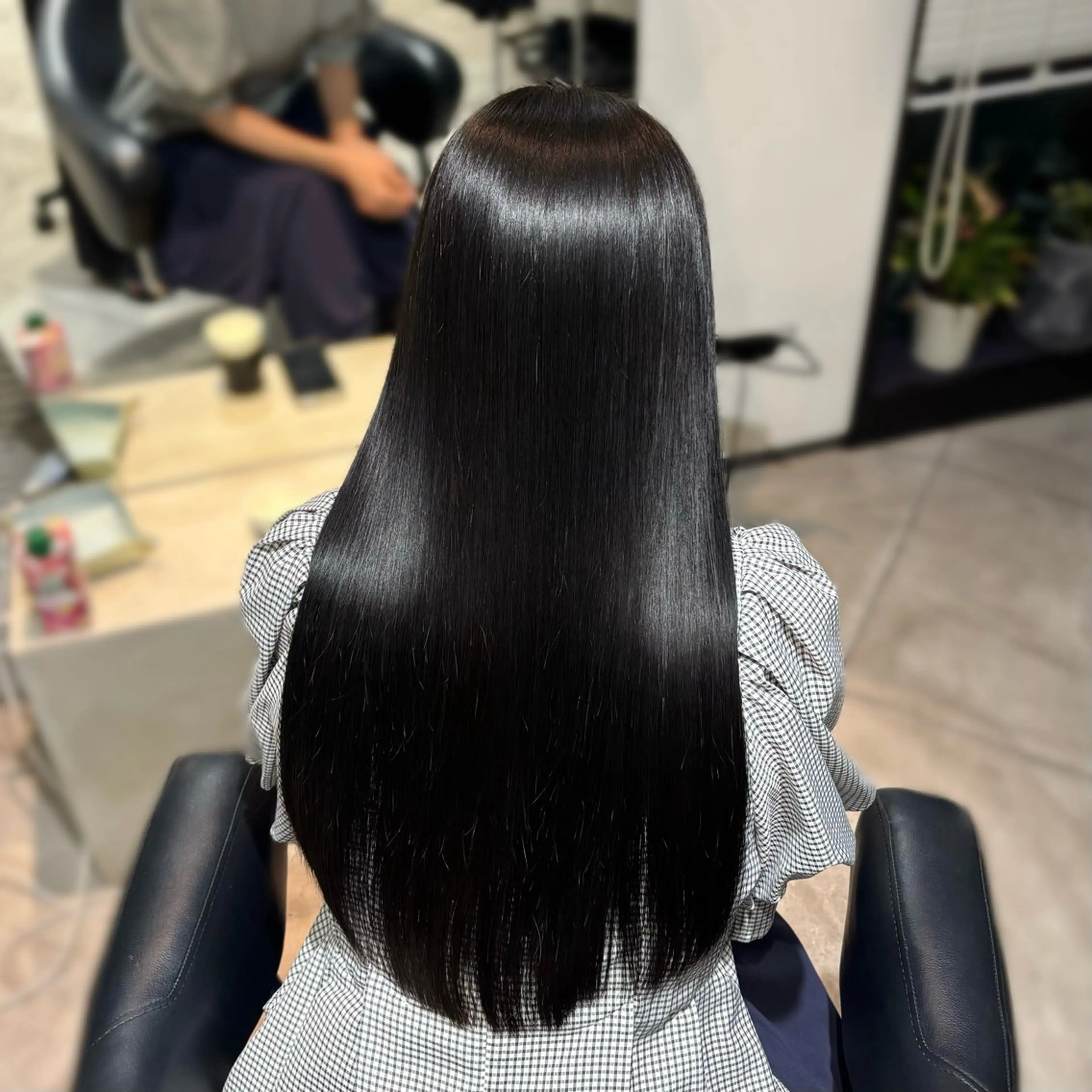 ロング 縮毛矯正 🧸艶髪🫧‪🎀 岡由紀乃のヘアスタイル