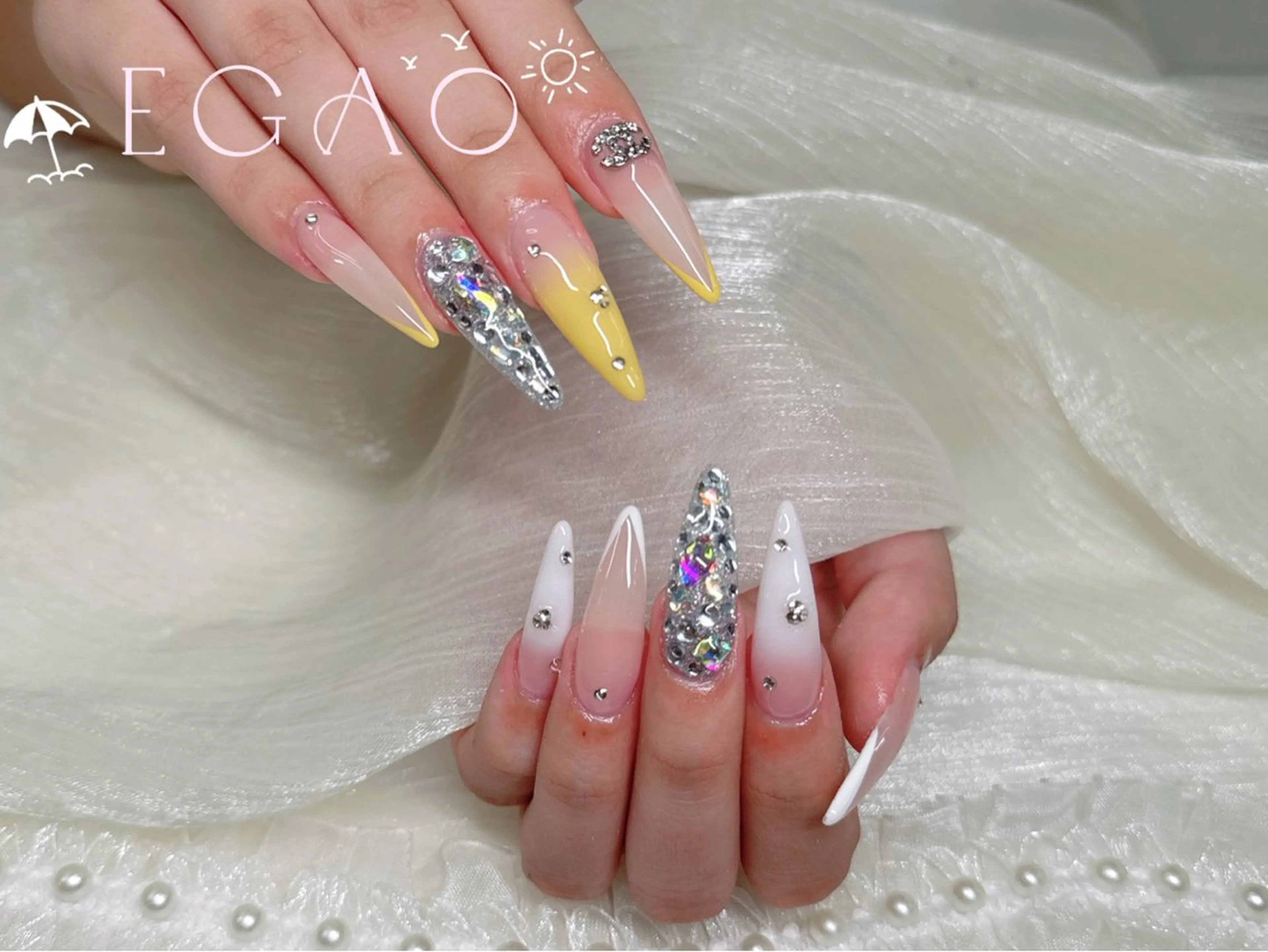 ネイル アートネイル フットネイル フレンチネイル ジェルネイル グラデーション ハンドネイル Egao Nail Salonのネイルデザイン