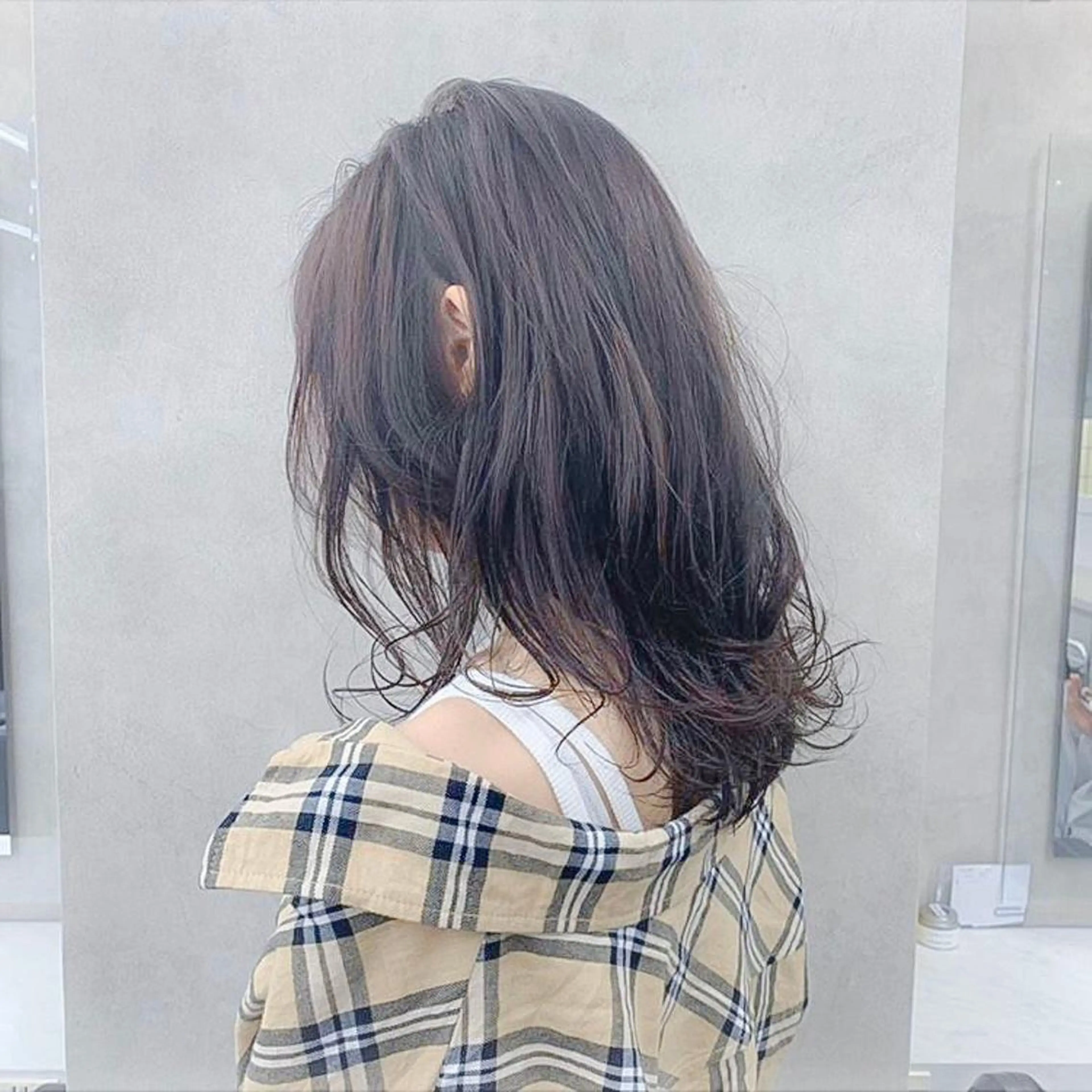 ロング カラー パーマ カット パーマ ☁️縮毛矯正✖️ 透明感☁️りくのヘアスタイル