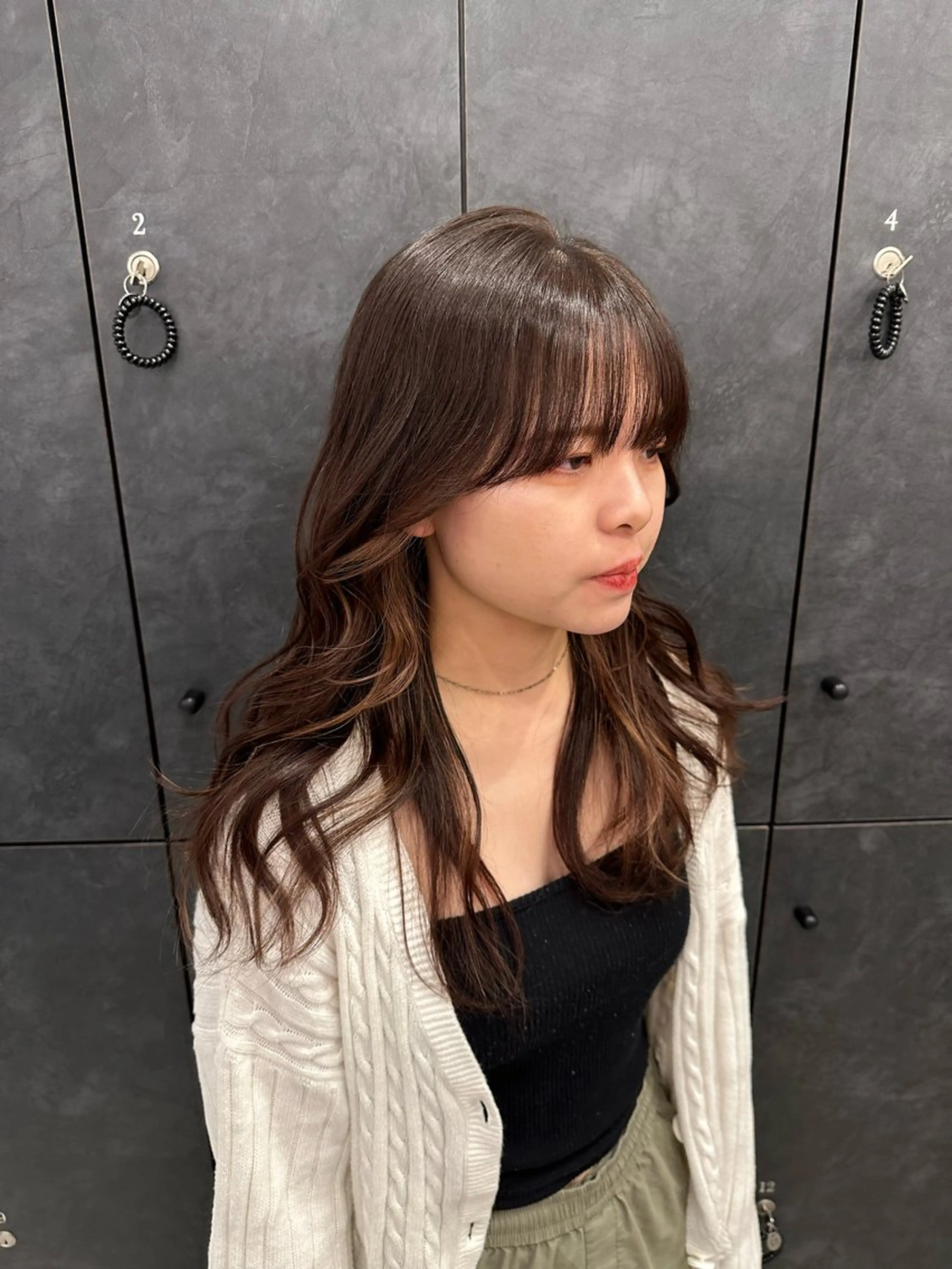 ロング カラー イヤリングカラー 銀座/ヘアセット シマムラ ミホのヘアスタイル