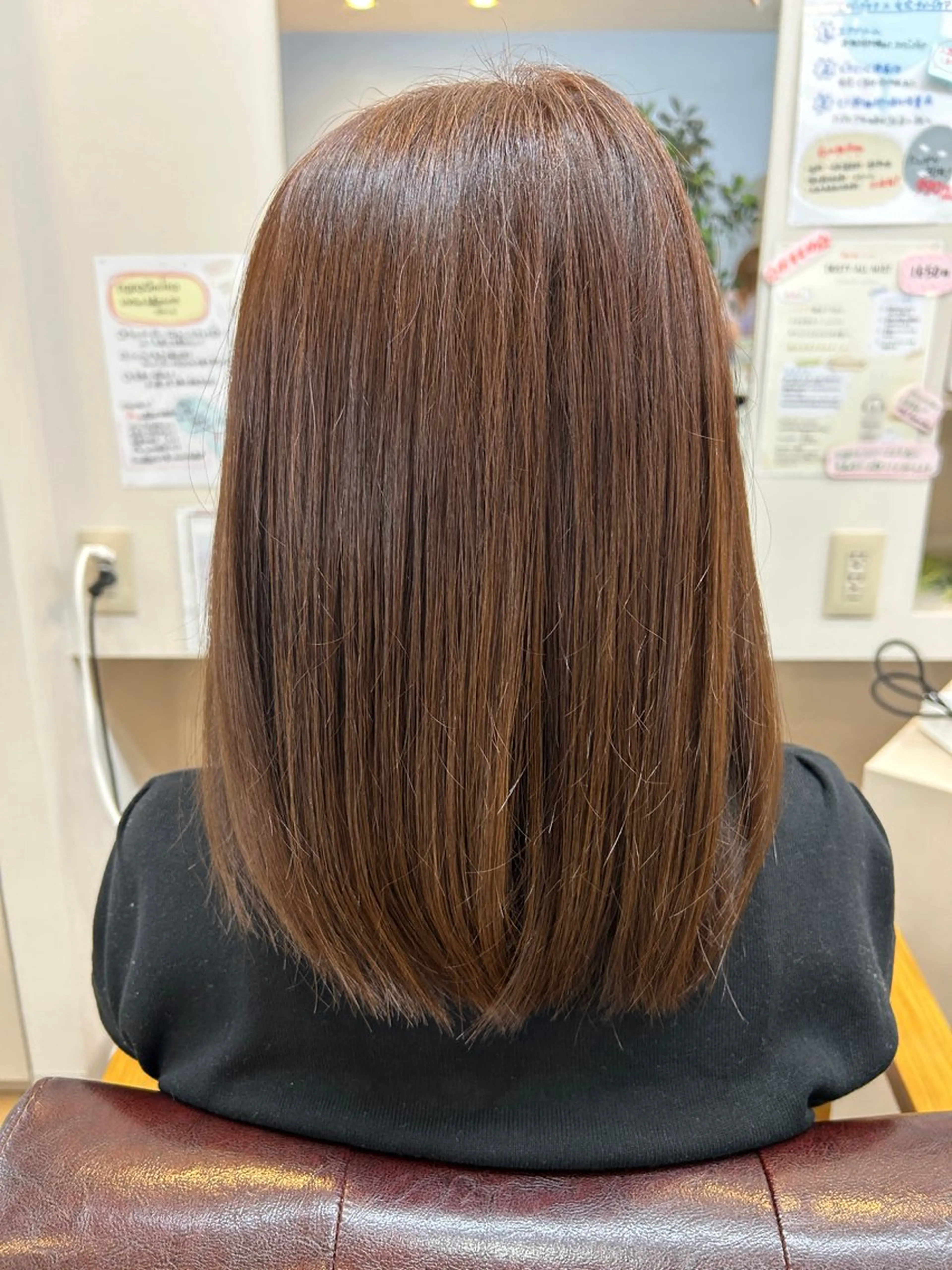 ミディアム ヘアカラー 中野 未来のヘアスタイル
