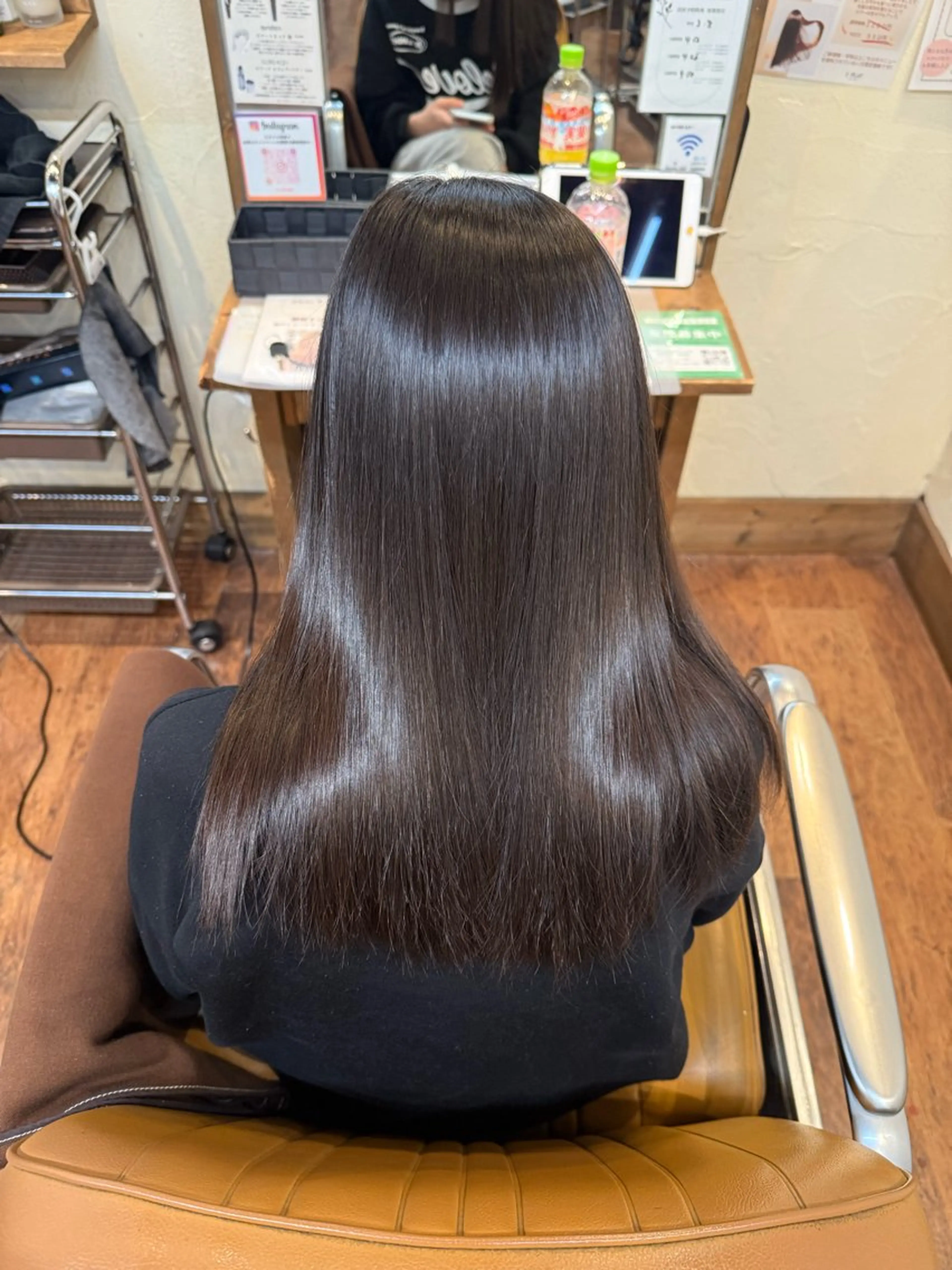 ロング 学生 縮毛矯正 渡邊 さくらのヘアスタイル