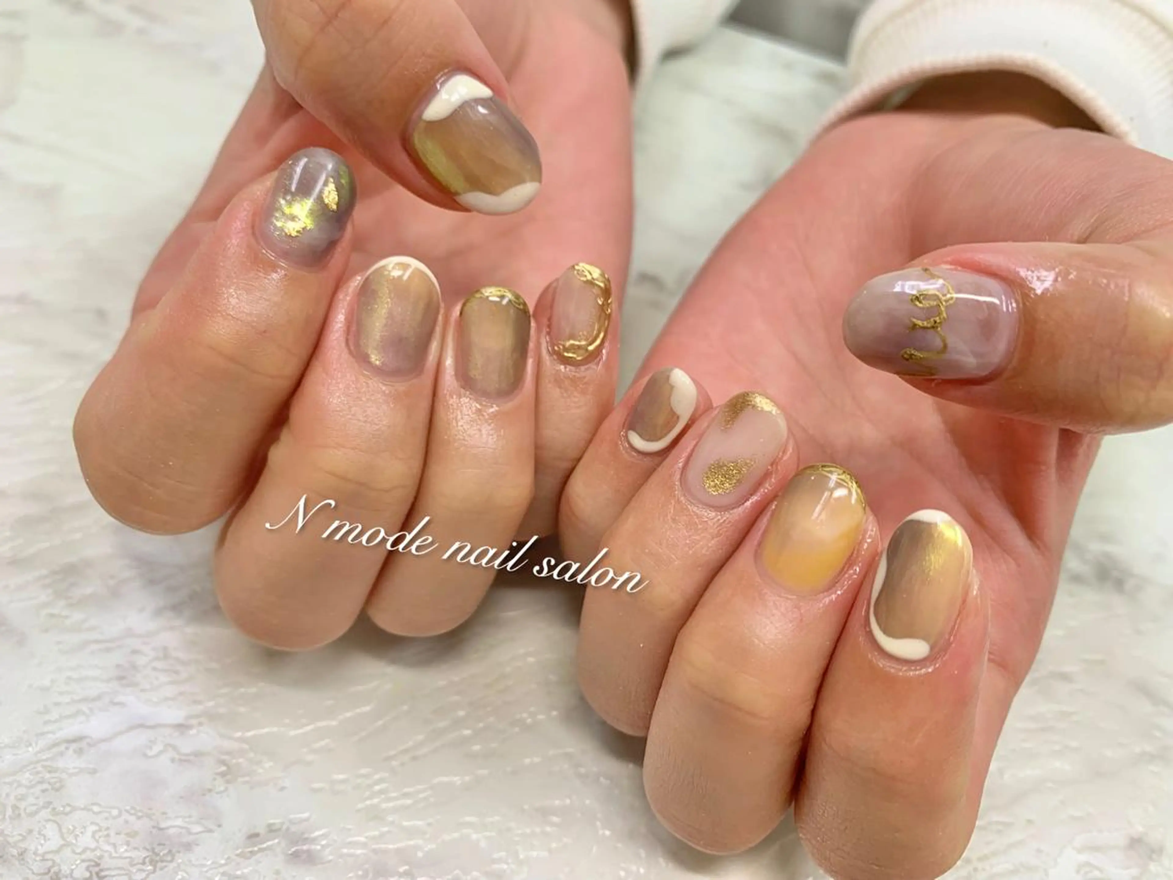 ネイル ニュアンスネイル ハンドネイル N-mode nail salon所属・NAIL 🎀 AIRIのネイルデザイン