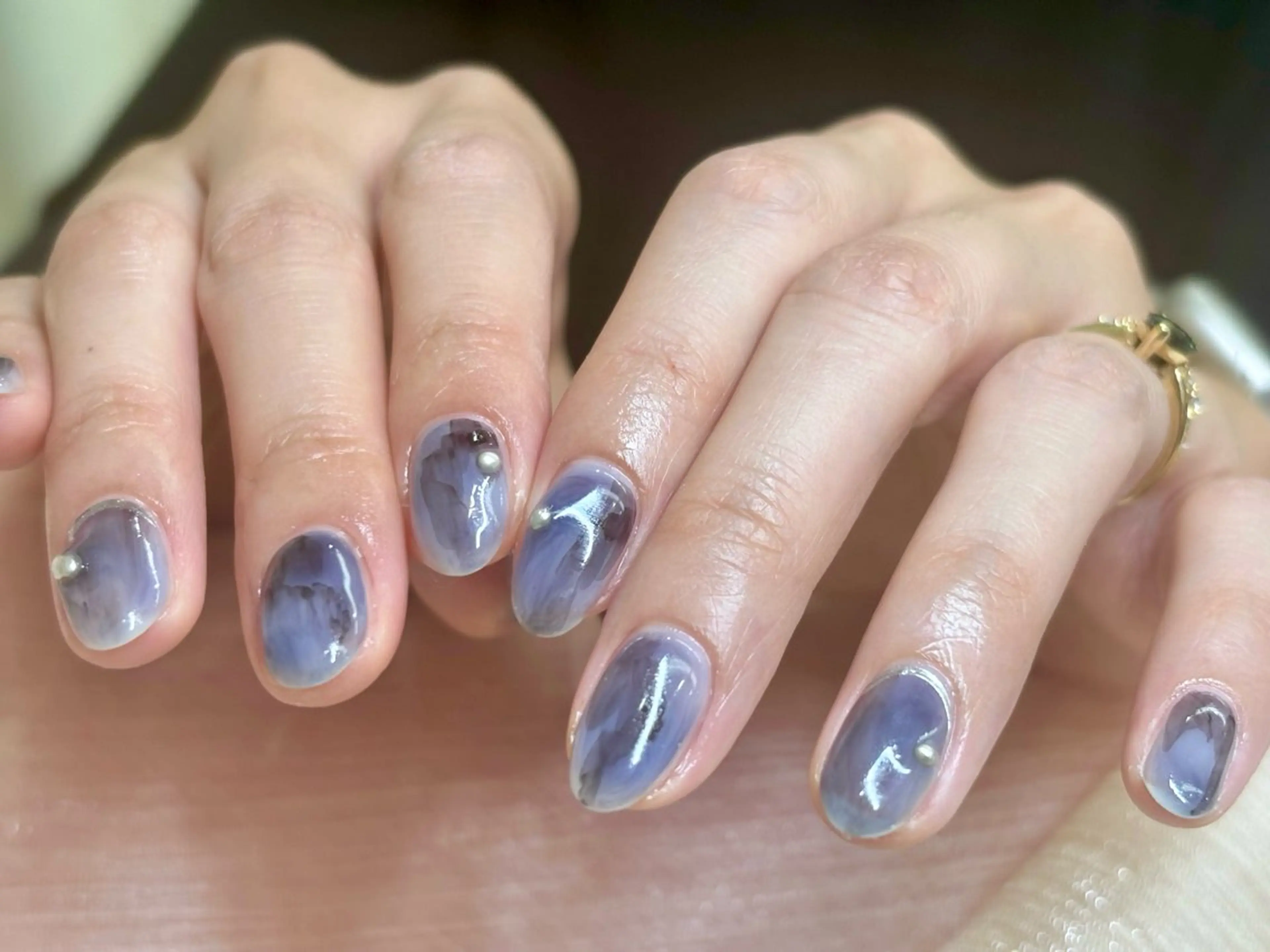 ネイル 持ち込み ニュアンスネイル ハンドネイル ハンドケア ETE LUNA NAILのネイルデザイン