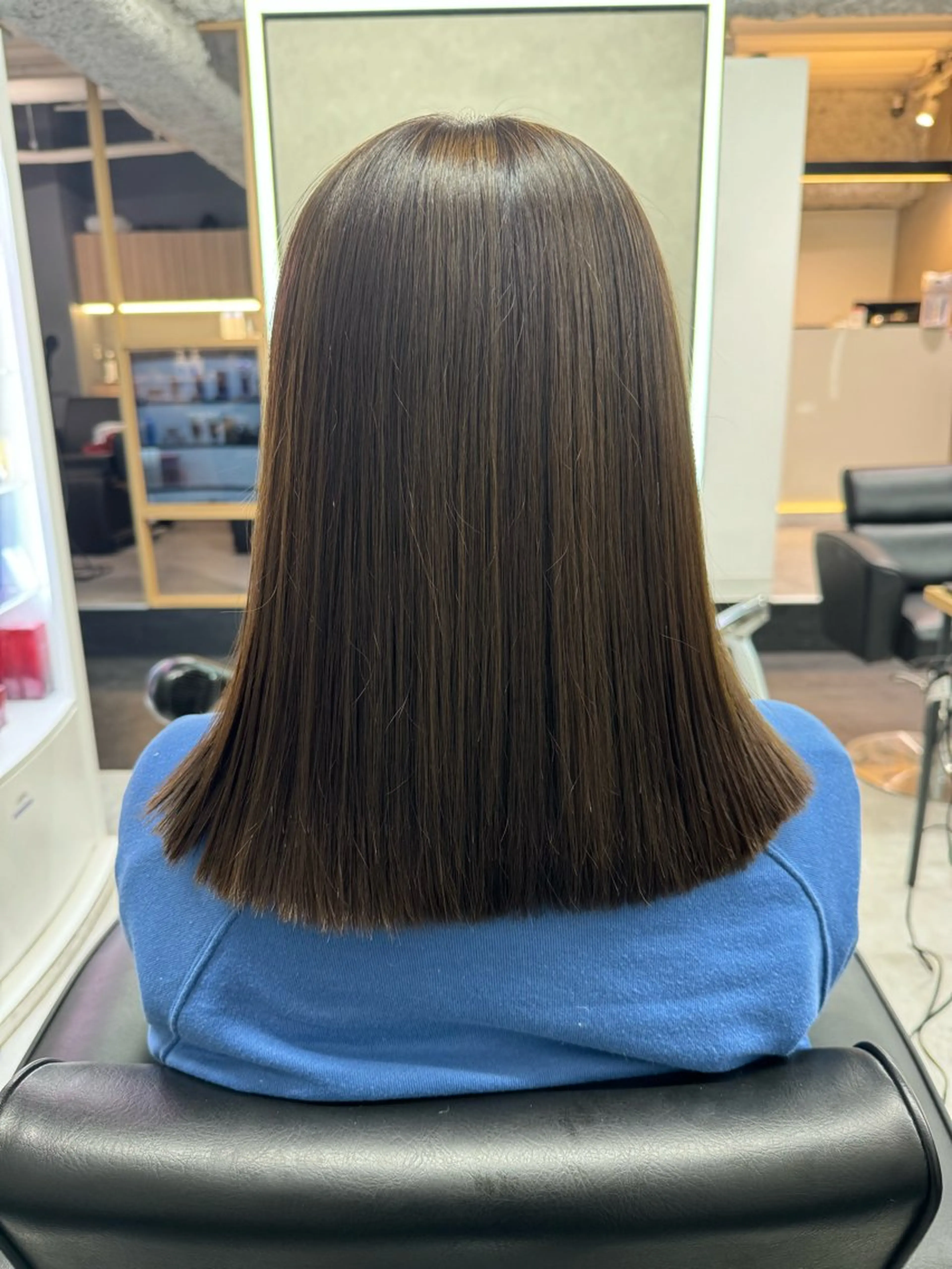 セミロング カラー 吉満 翔のヘアスタイル