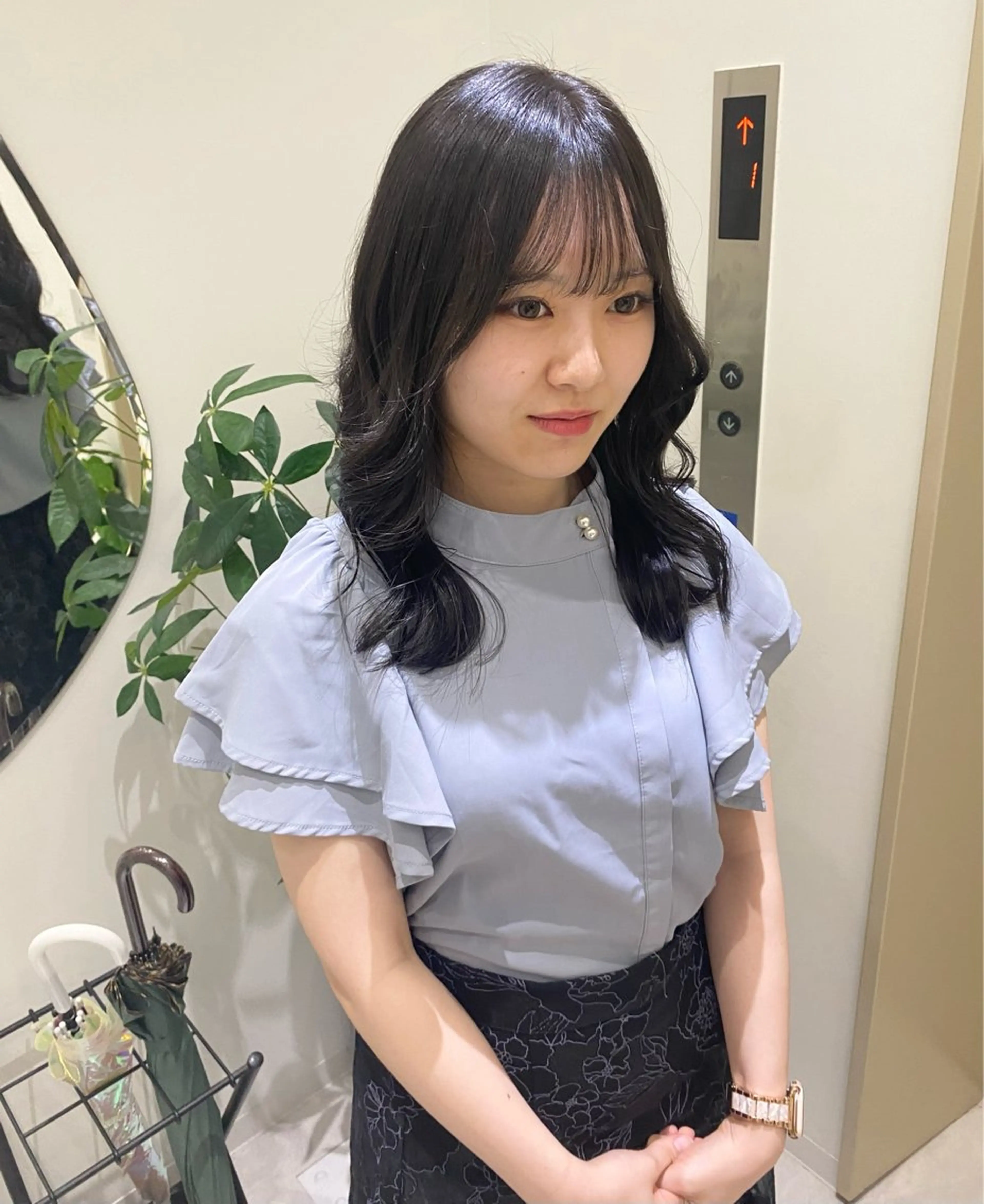 セミロング トリートメント men'ssalon Zina天神所属・✨髪質改善/顔周りカ ット/縮毛矯正✨三隅のヘアスタイル