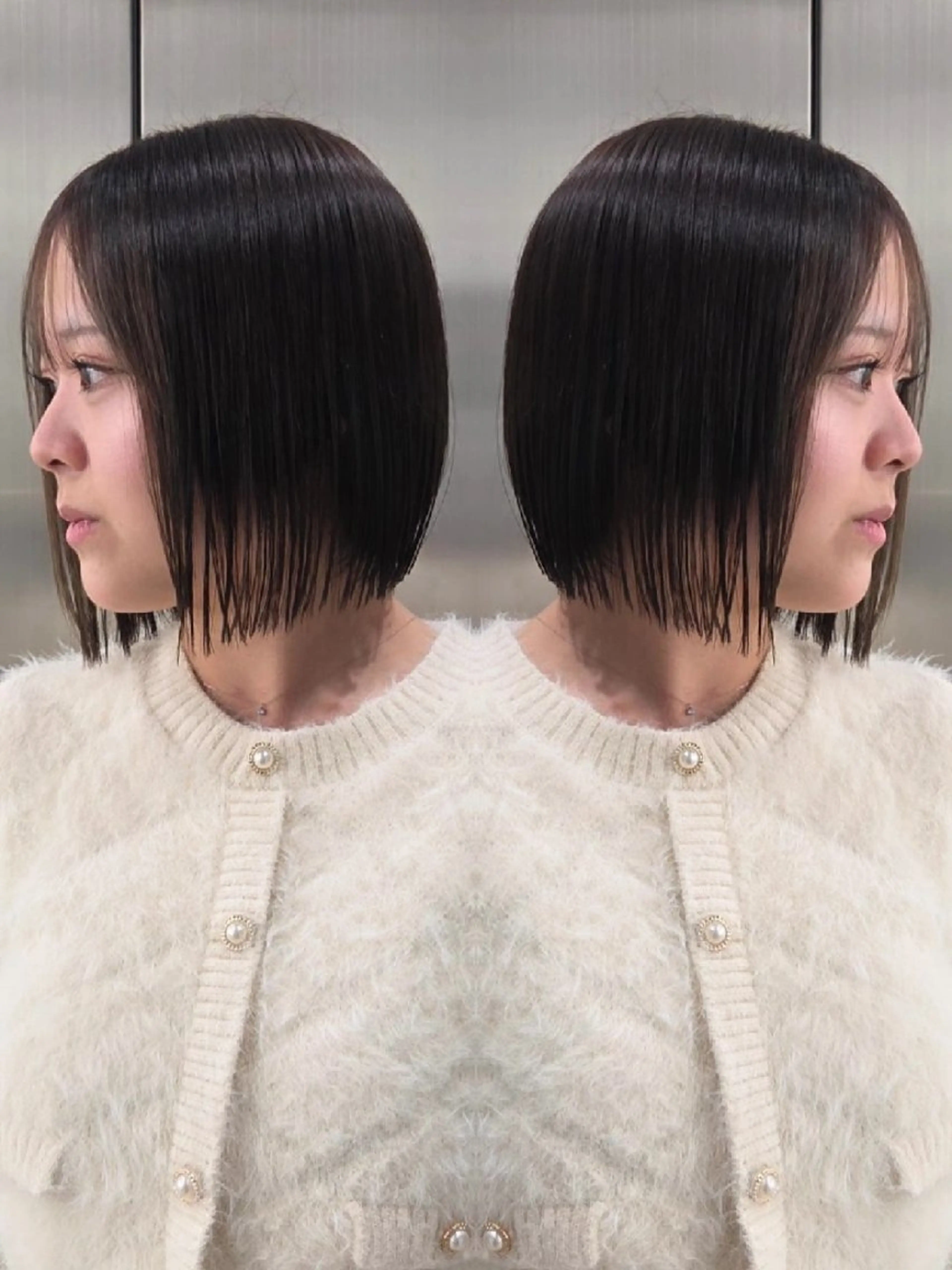 ショート ボブ 小顔カット カット ヘアカラー トリートメント ill 天神大名所属・YOKUTO 透明感カラーボブ特化のヘアスタイル