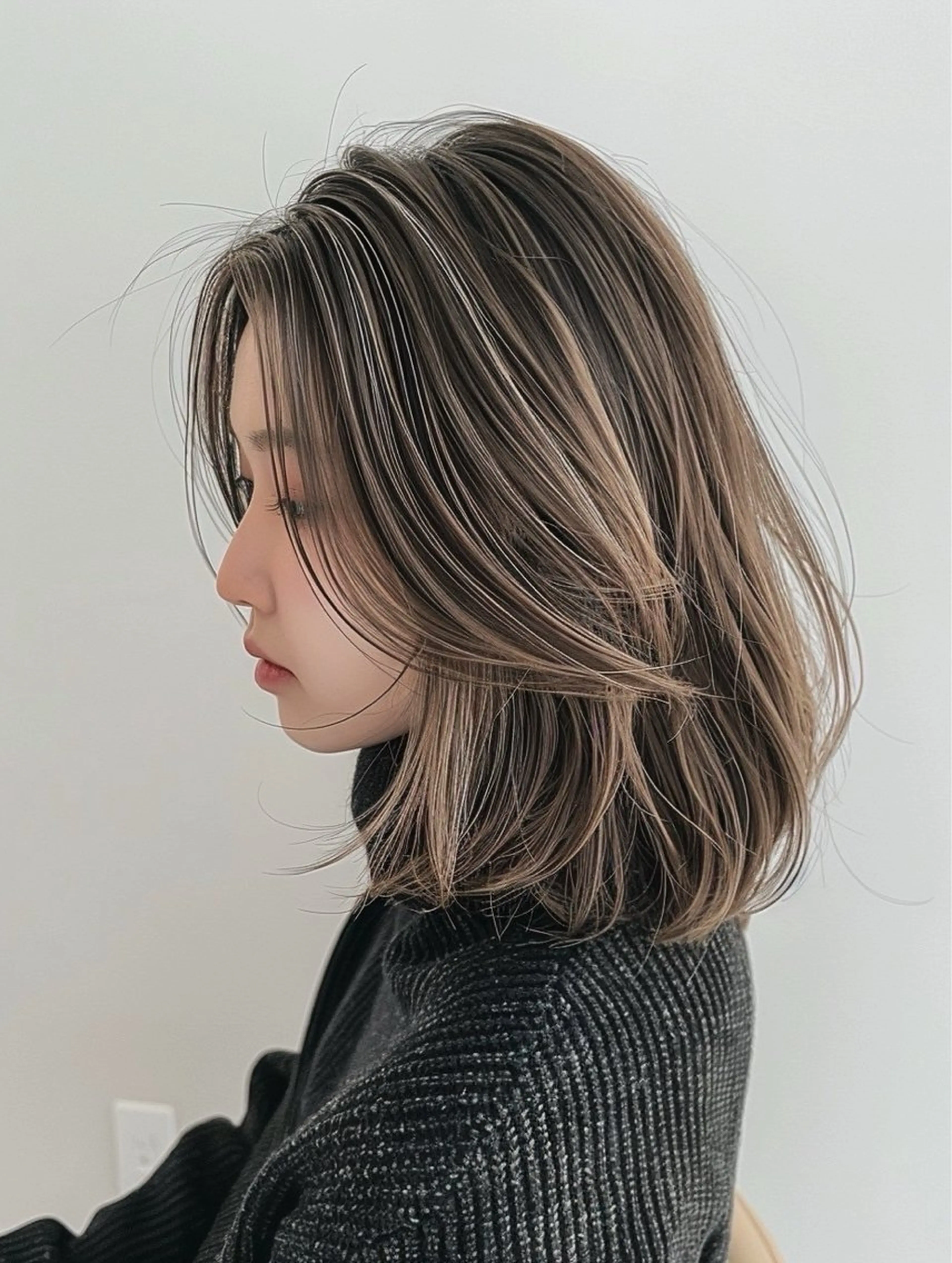 【12・1月限定価格🌷】似合わせカット＋ハイライトデザインカラー＋コラーゲン入りトリートメント🪽の写真