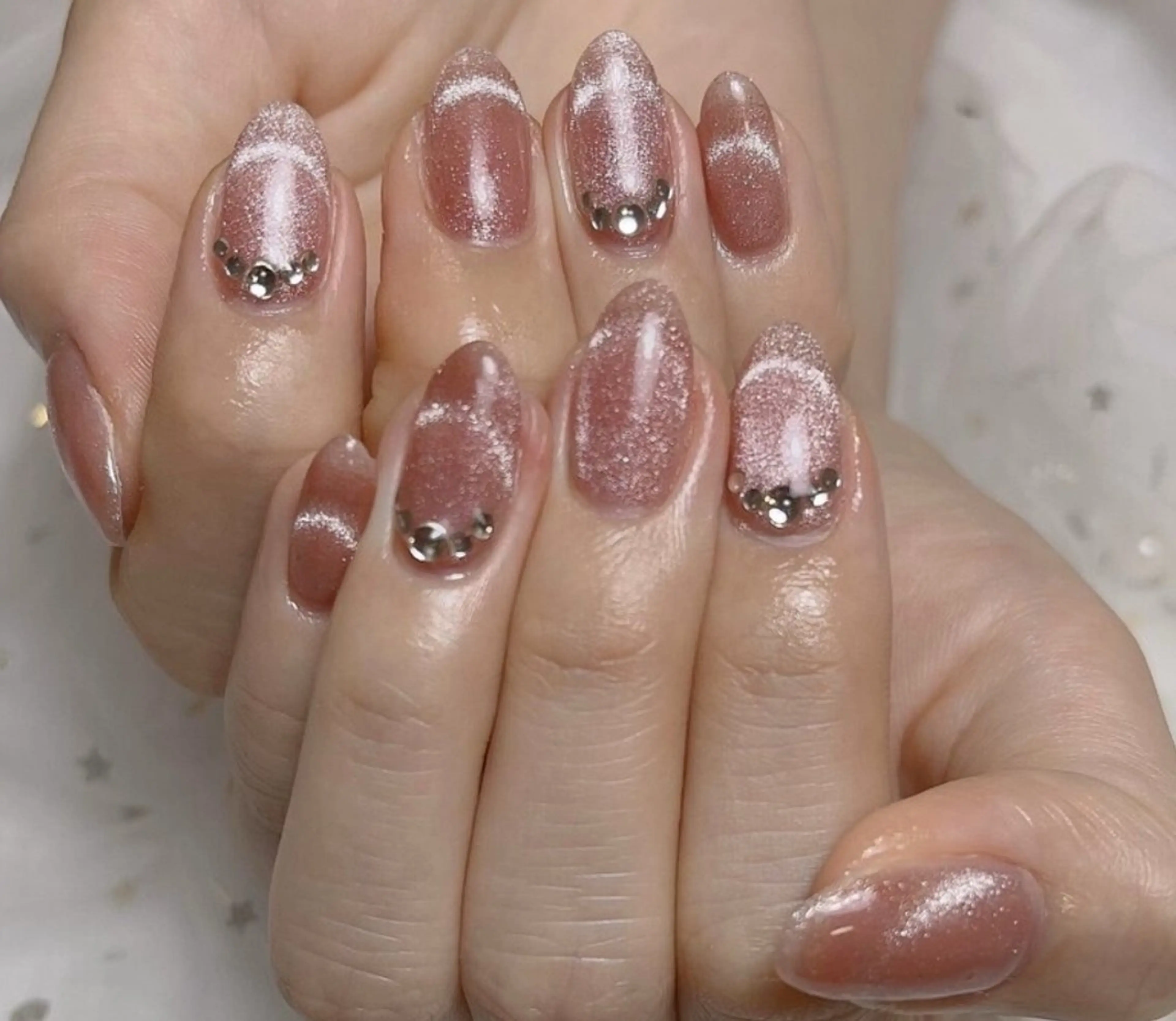 ネイル アートネイル フレンチネイル ジェルネイル グラデーション 韓国ネイル 村中 ハナのネイルデザイン