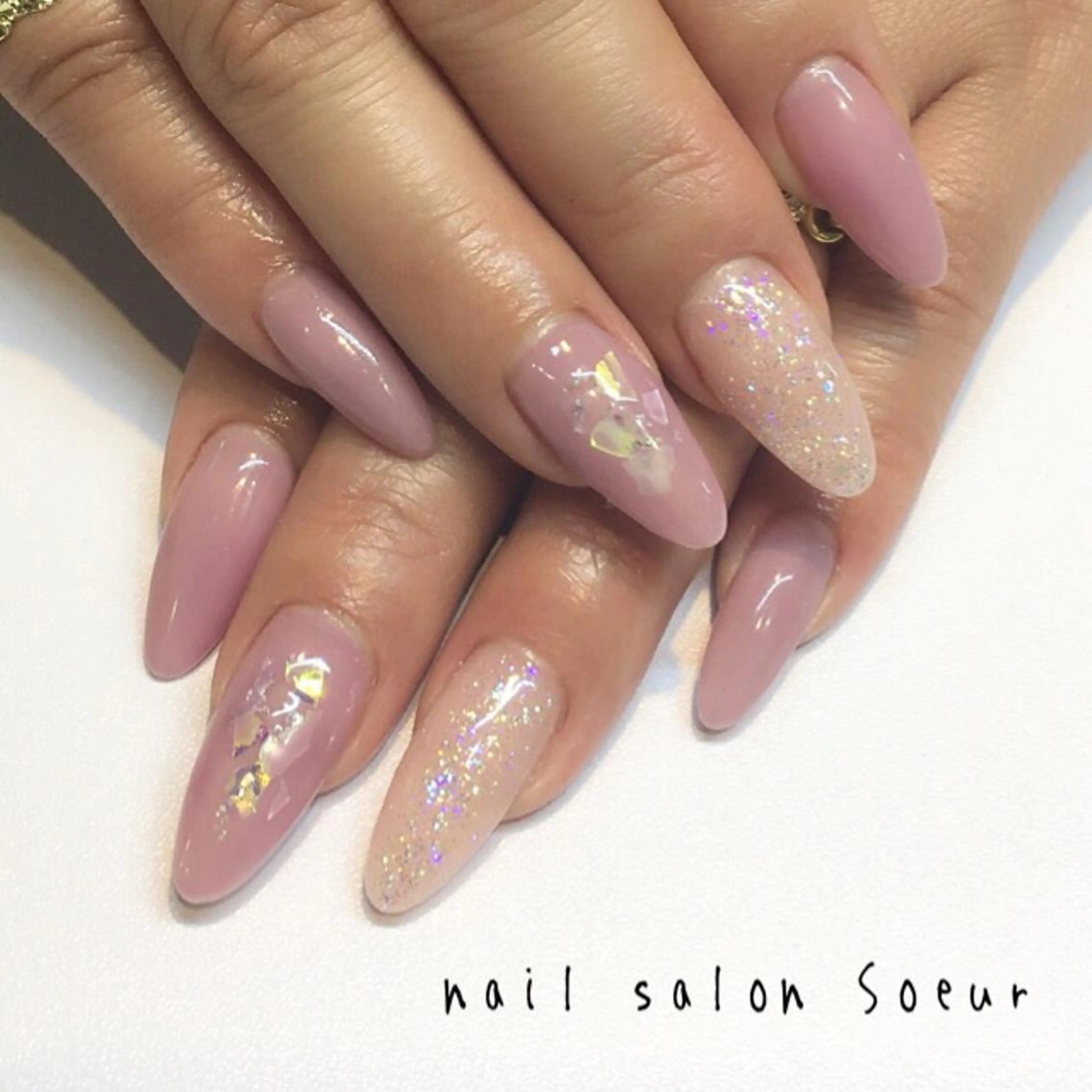 ネイル 持ち込み スカルプネイル 春ネイル ハンドネイル nail salon Soeurのネイルデザイン