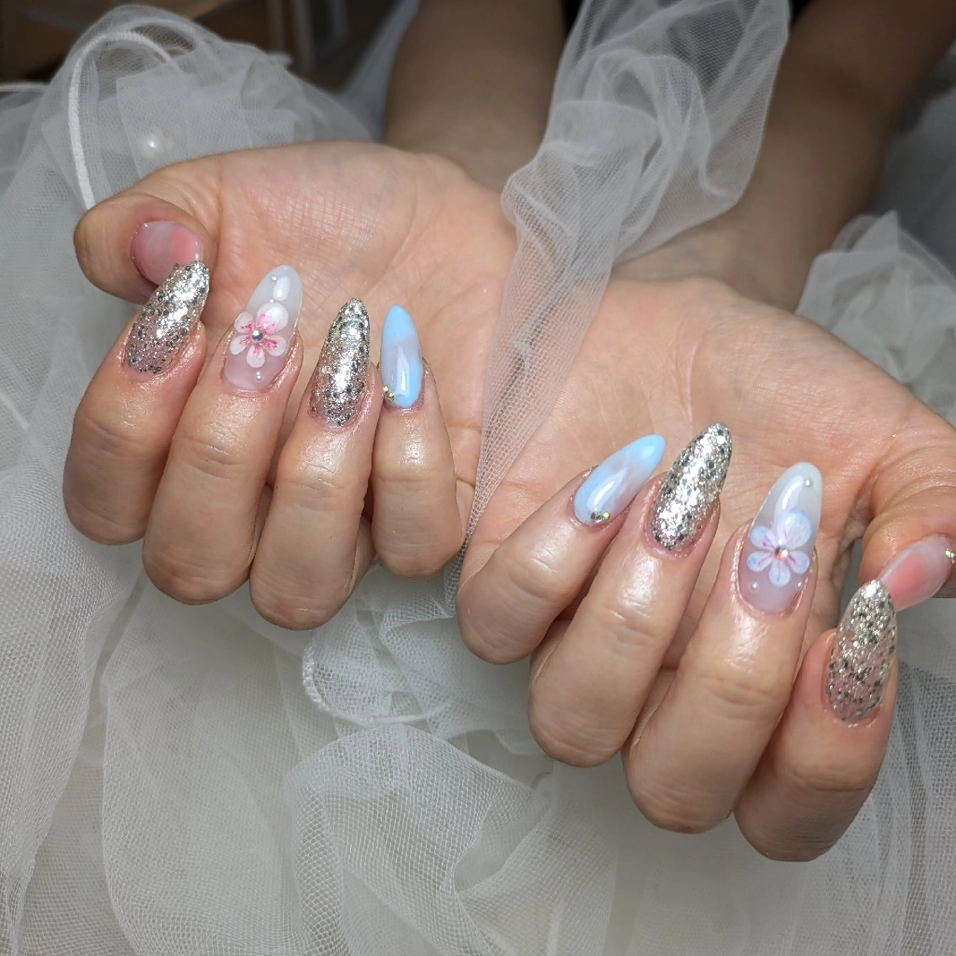 ネイル ハンドネイル 門戸厄神プライベートサロンulunail所属・ulunail mikaのネイルデザイン