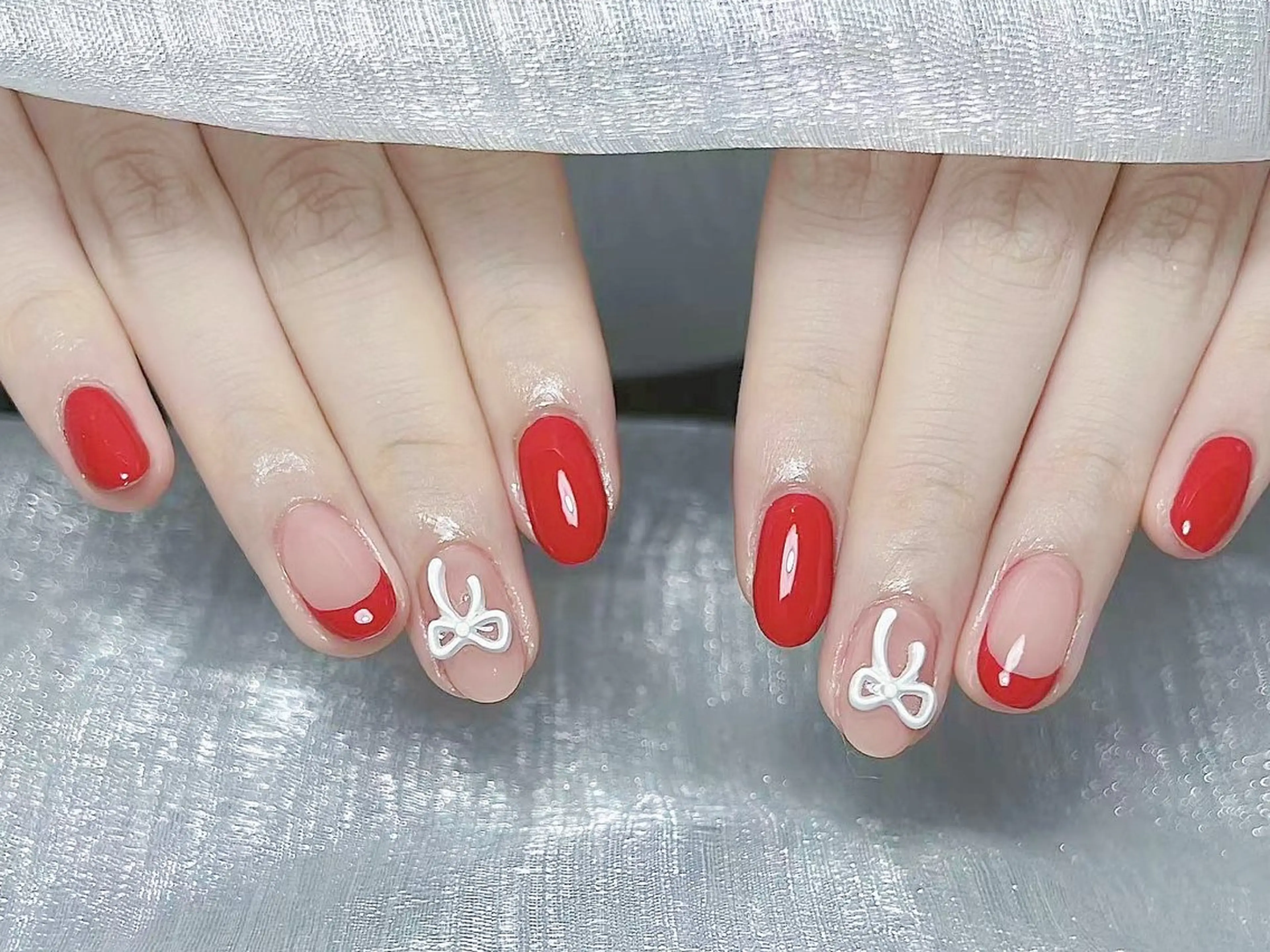 ネイル チークネイル 長さ出し フレンチネイル グラデーション マグネットネイル ハンドネイル ハンドケア 💕Dreamy KIYO💕のネイルデザイン