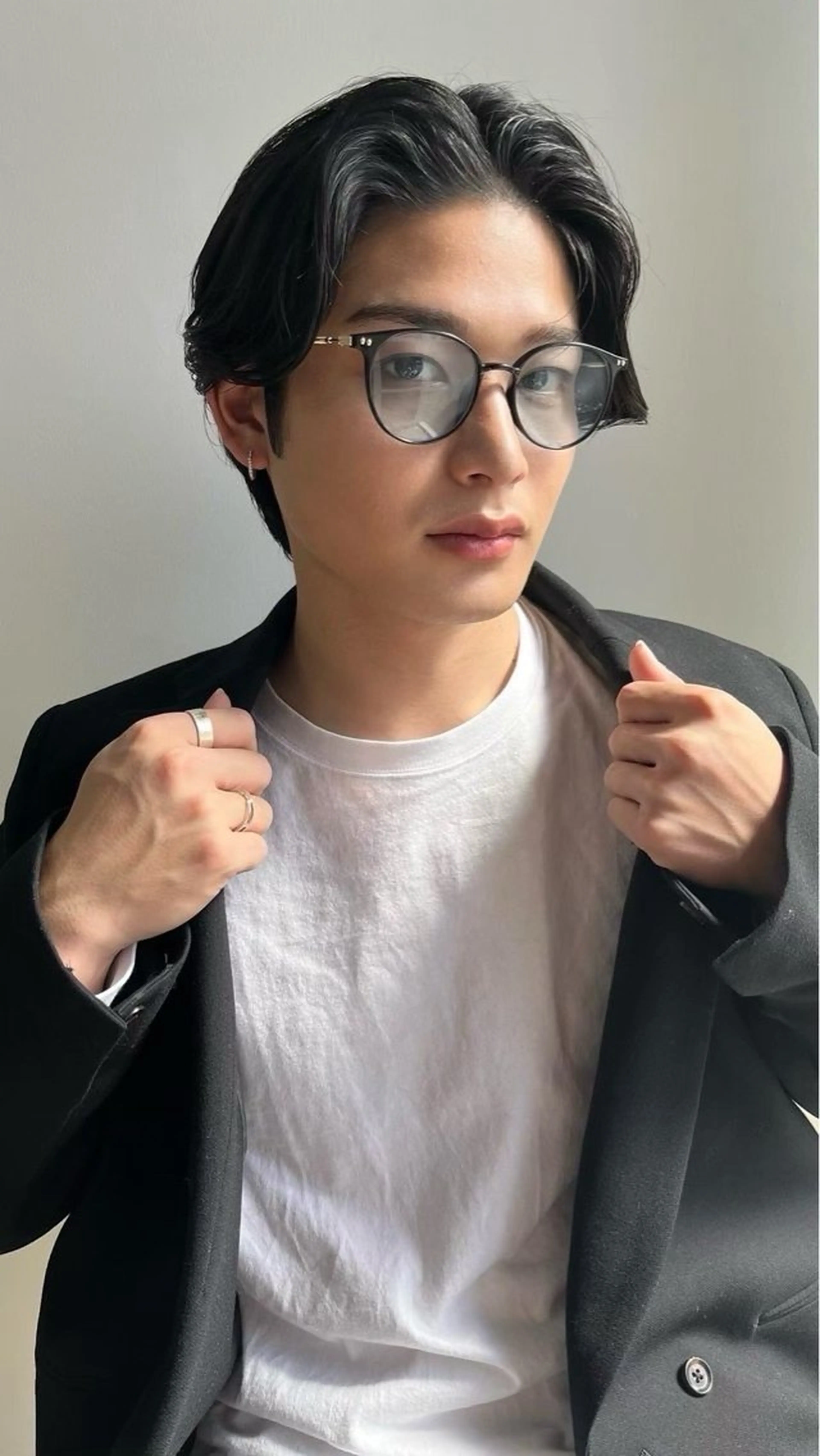 パーマ メンズ カット パーマ メンズカット/眉カッ ト/ブリーチ/シオリのヘアスタイル