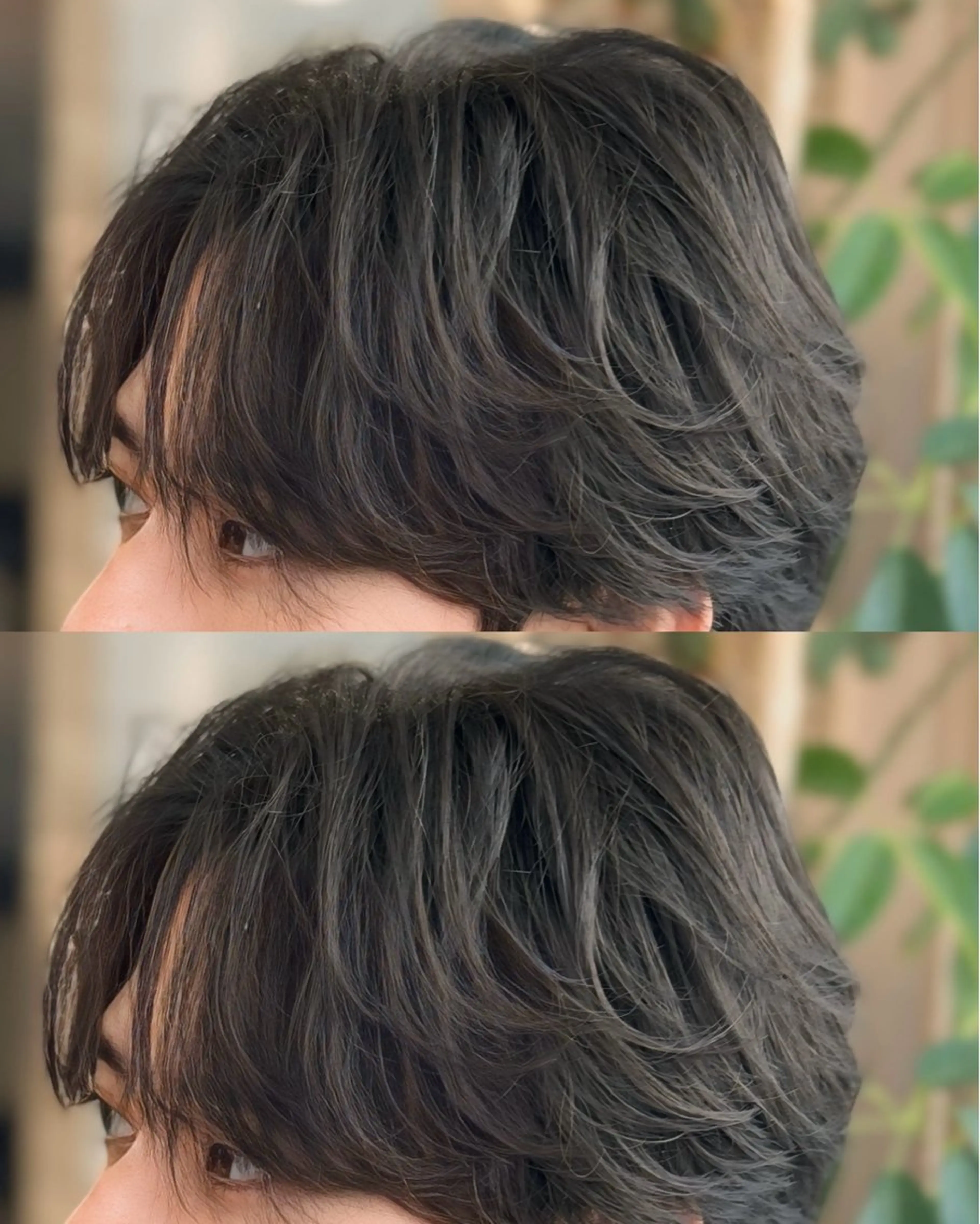 メンズ excia渋谷所属・曲がる縮毛矯正 センターパート/翼のヘアスタイル