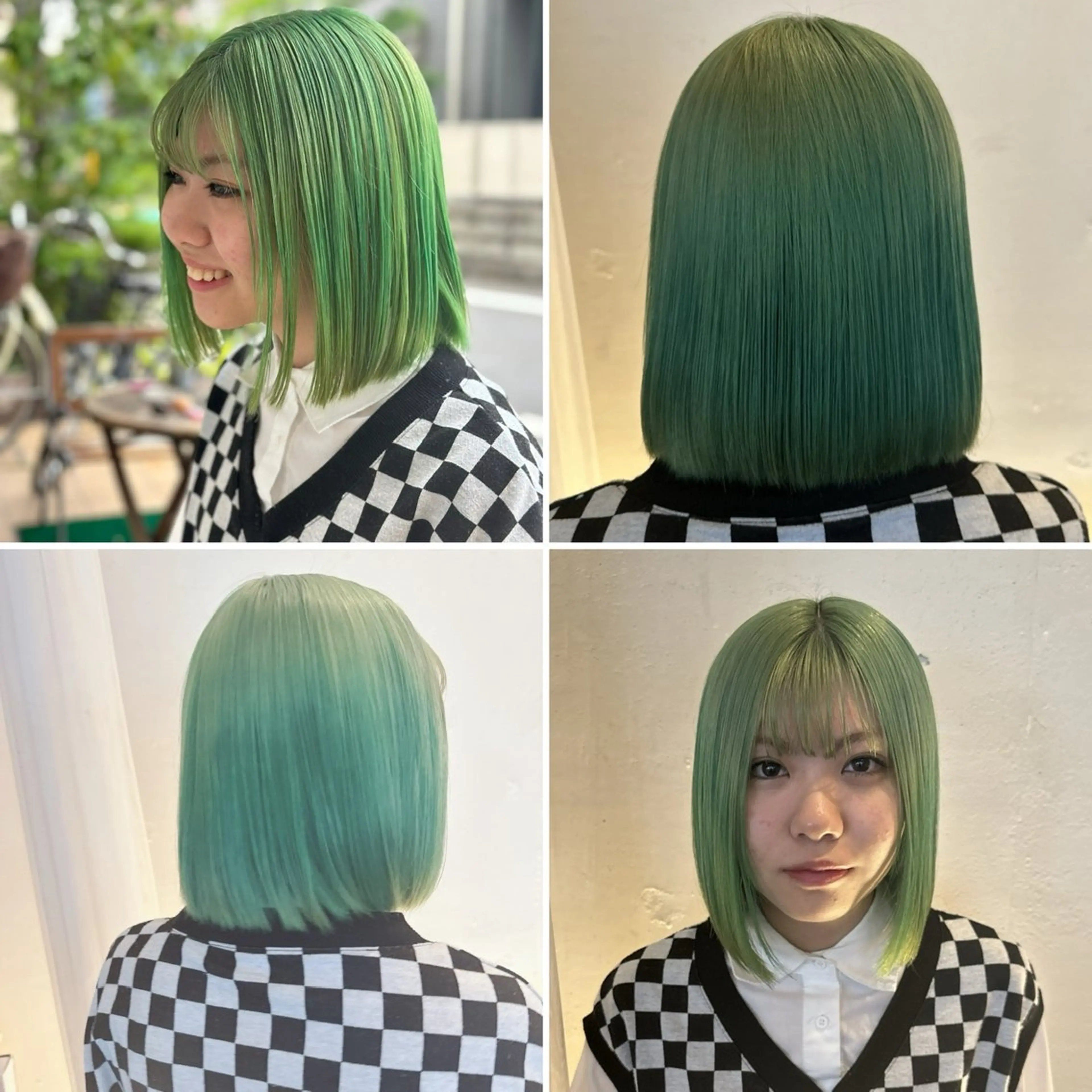 ミディアム カラー ブリーチ 牧野 由香のヘアスタイル