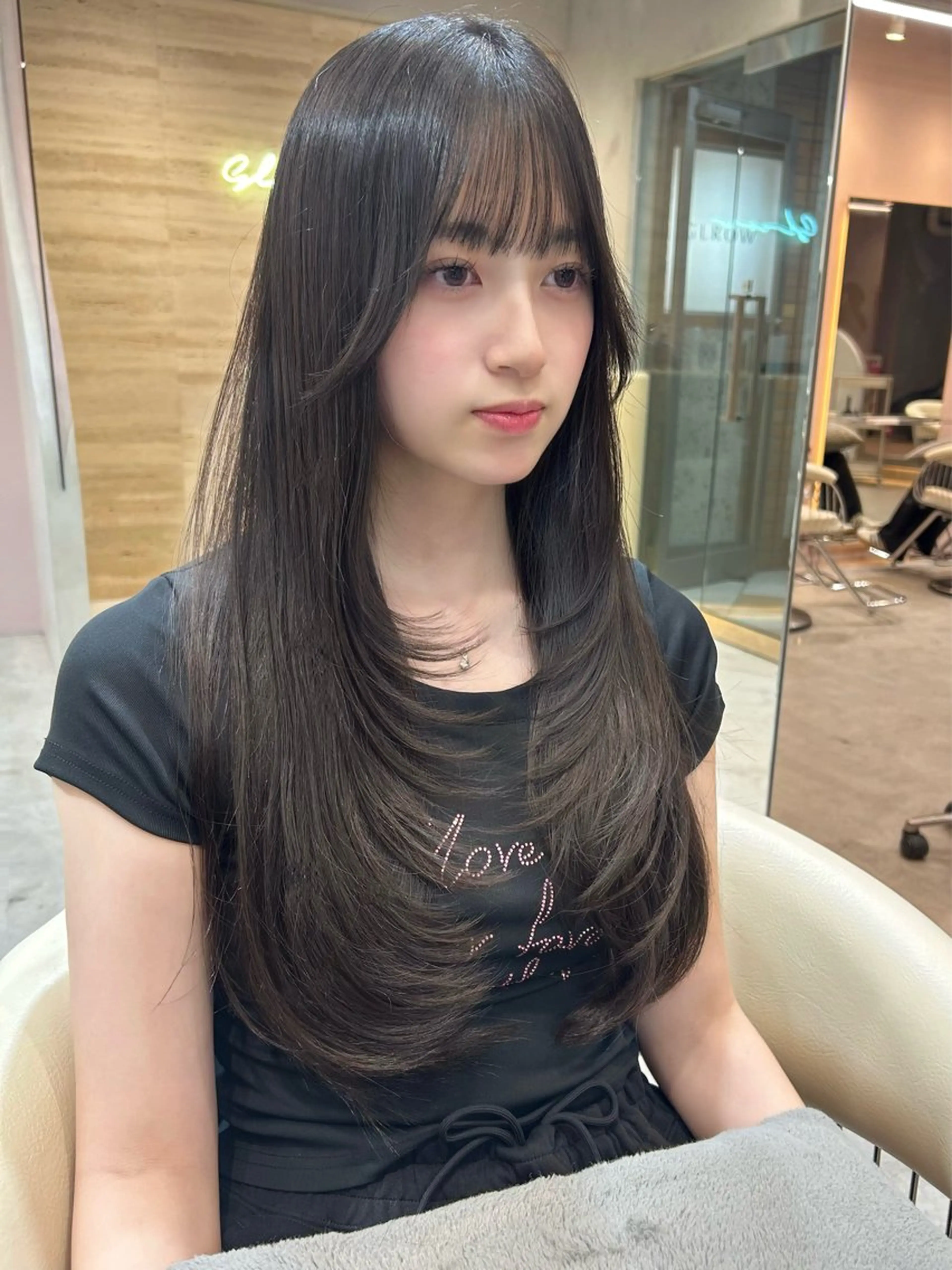 ロング 大宮韓国ハッシュ🪽 GLROWseriのヘアスタイル