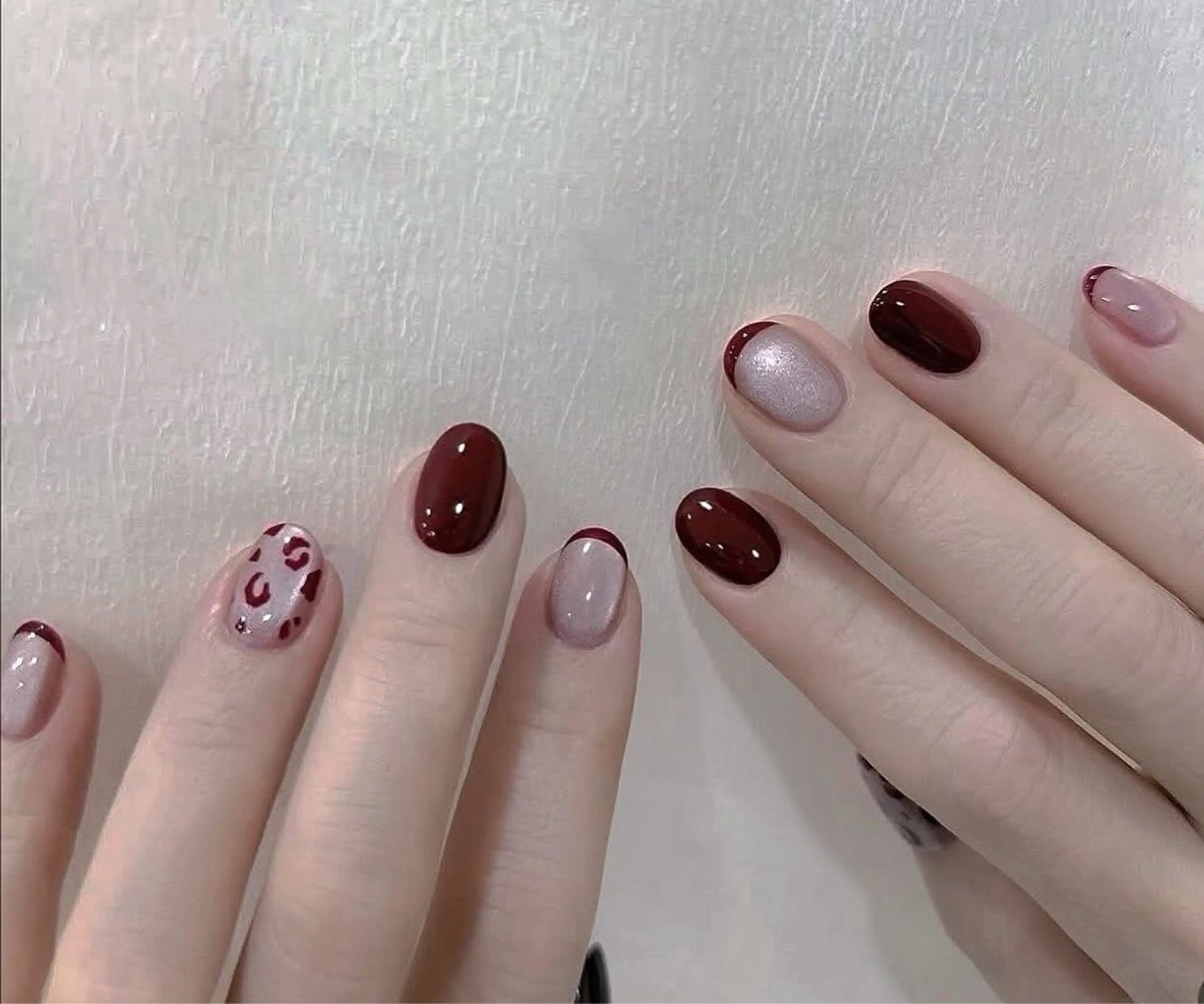 ネイル ハンドネイル 🎀PG🩵 ネイルサロンのネイルデザイン