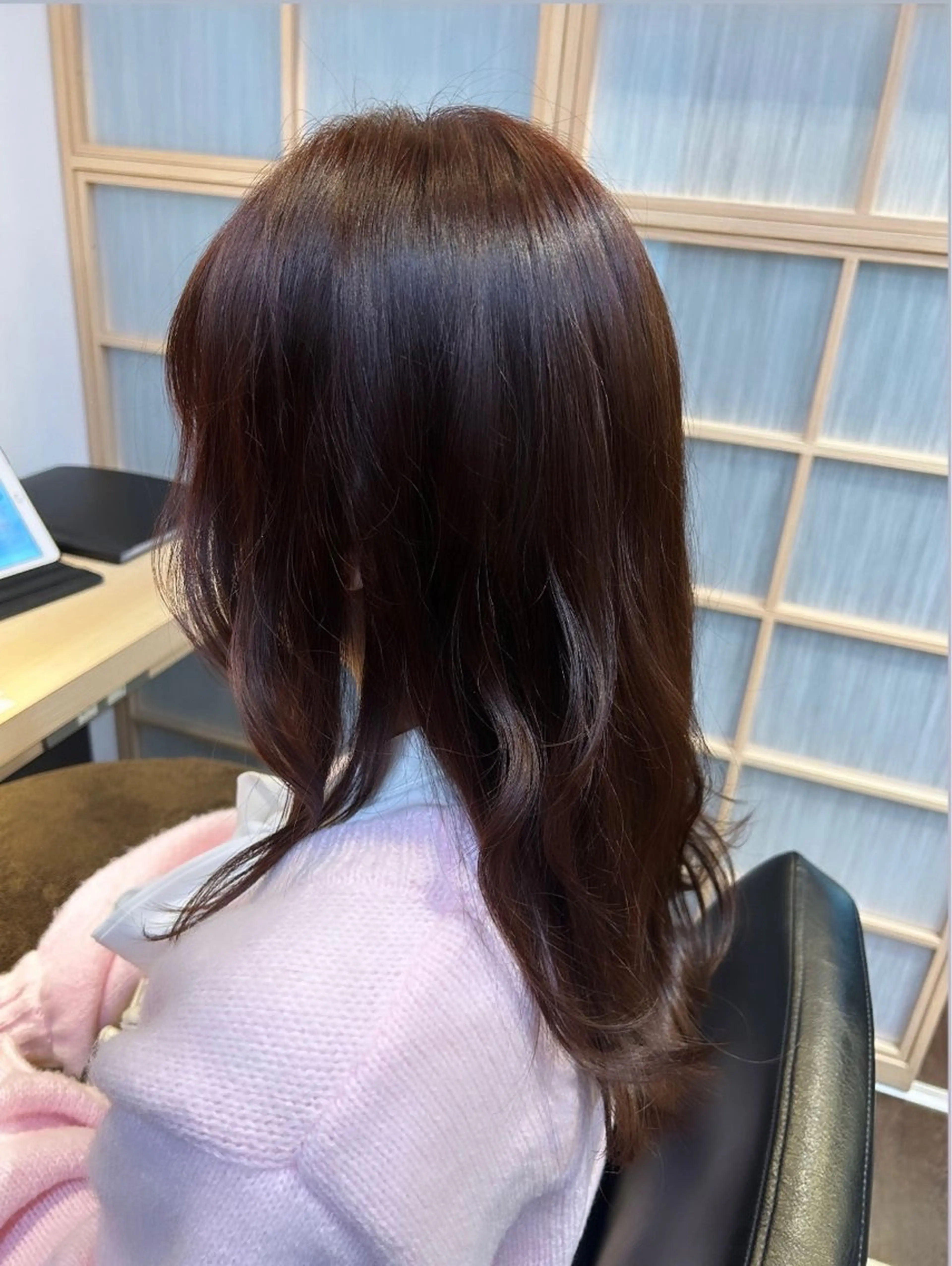 ロング カラー ブラウンカラー ショコラブラウン ピンクカラー パーマモデル募集中 瀬在紗也香のヘアスタイル